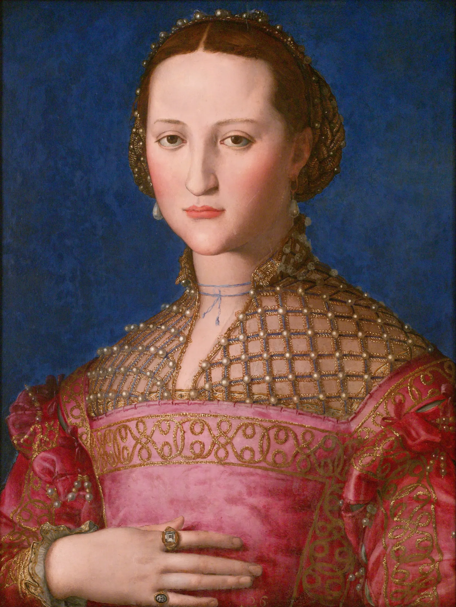 Eleonora Of Toledo Wall Art by Agnolo Bronzino - Canvas Print