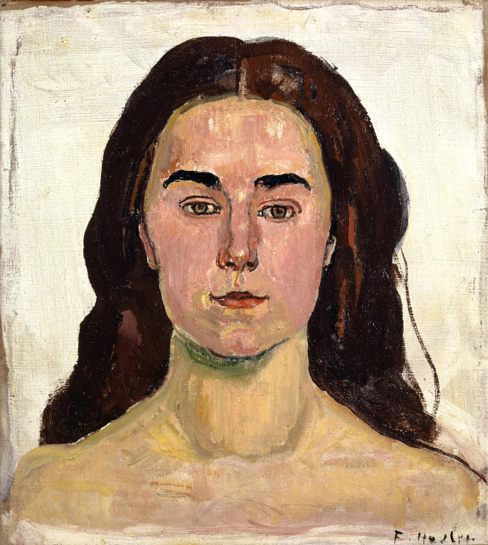 Portrait Of Lina Crot Wall Art by Ferdinand Hodler - Canvas Print