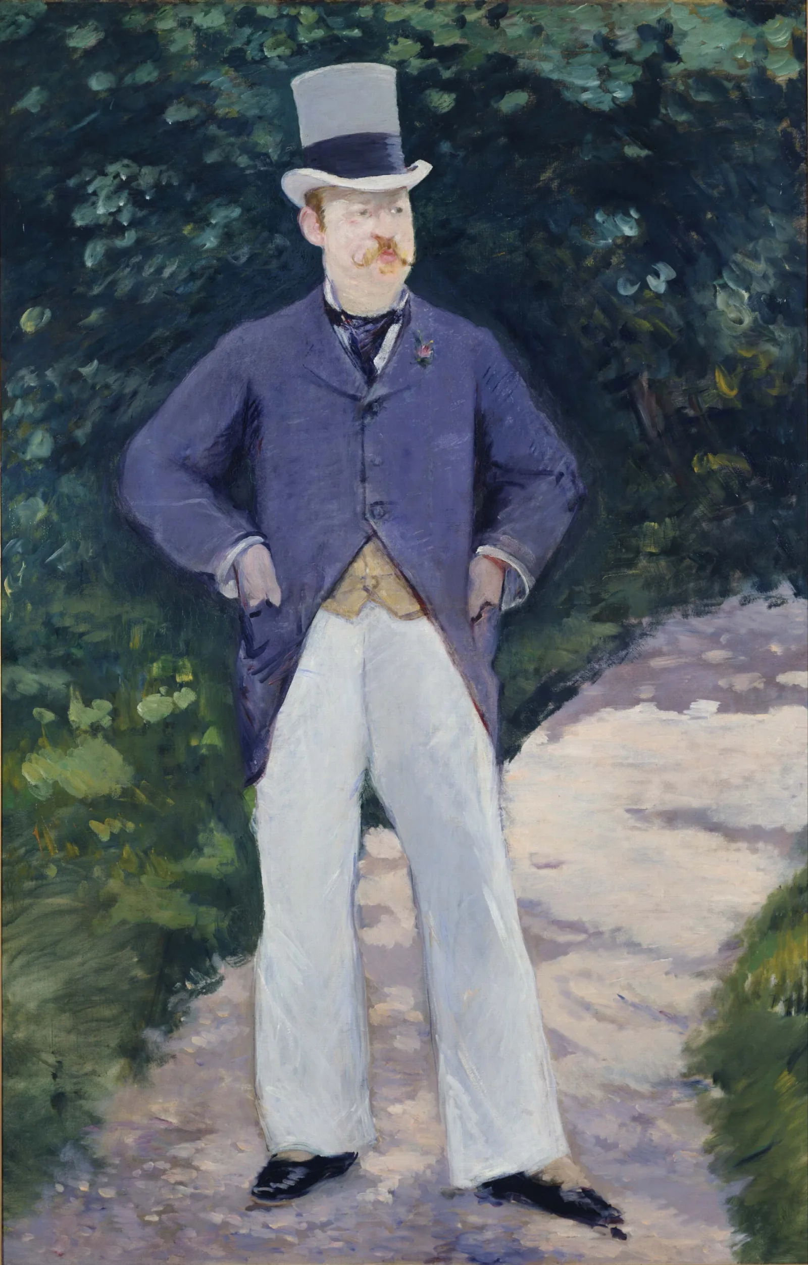 Portrait Of Monsieur Brun Wall Art by Édouard Manet - Canvas Print