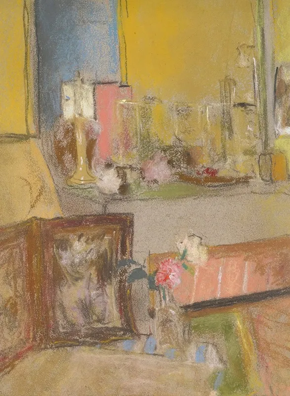 Coin De Cheminee A Les Clayes Wall Art by Édouard Vuillard - Canvas Print