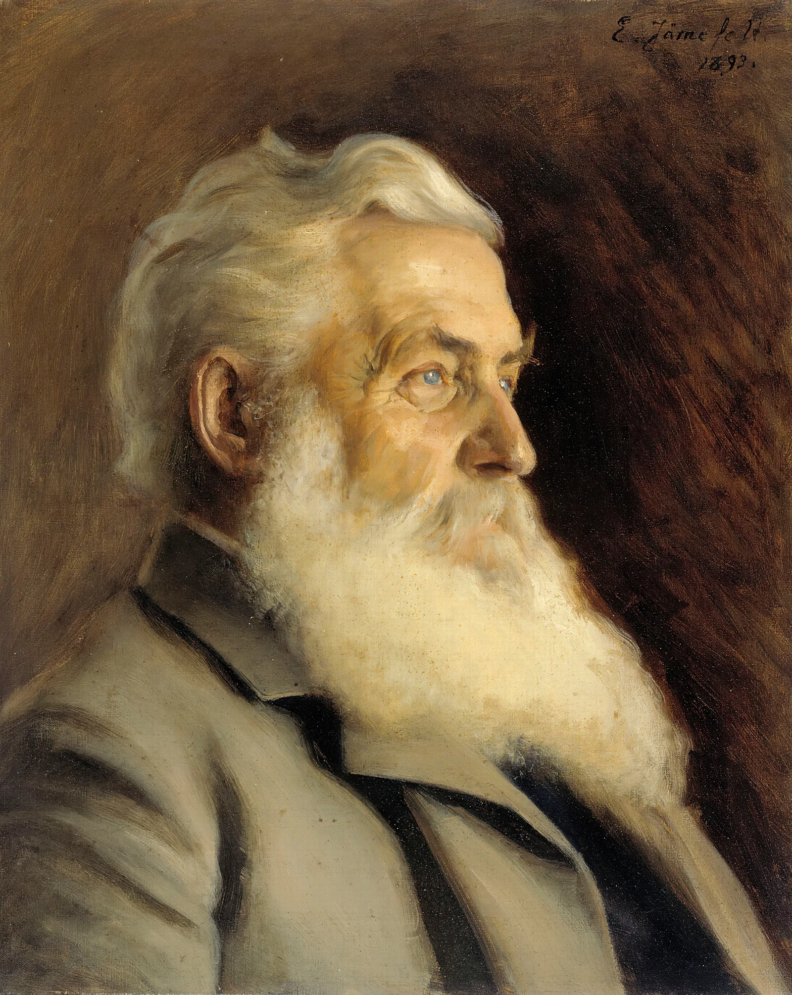 Portrait Of Mr Ahnger Wall Art by Eero Järnefelt - Canvas Print