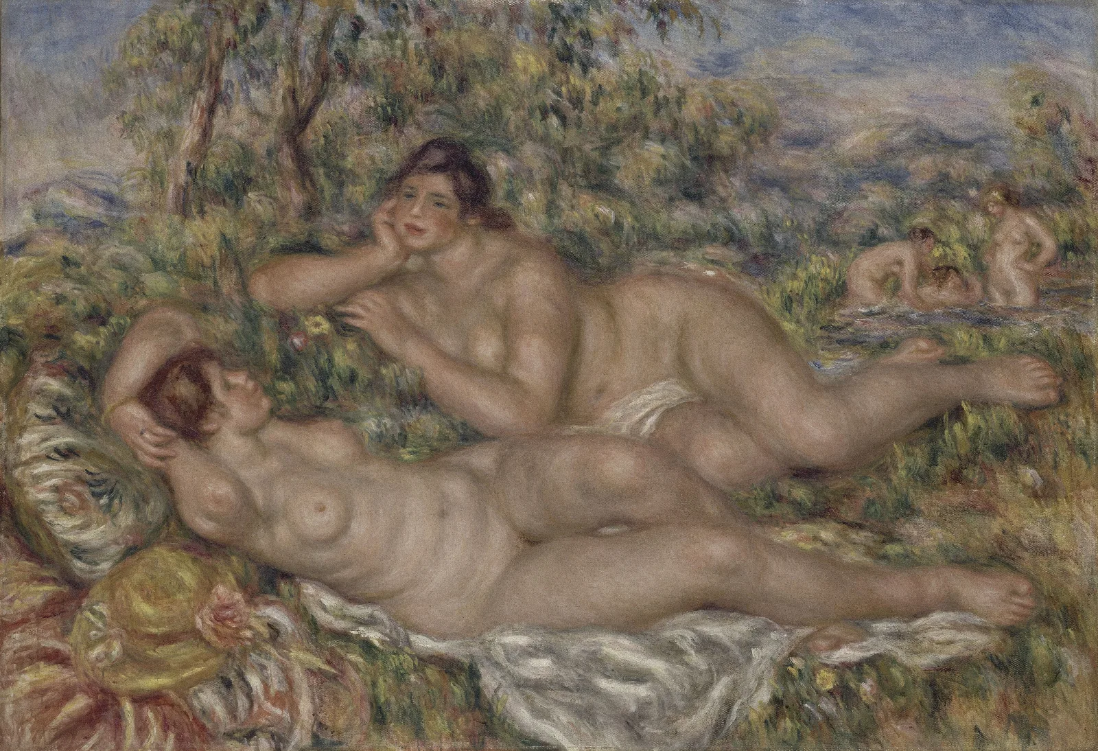 The Bathers 7 Wall Art by Pierre-Auguste Renoir - Canvas Print