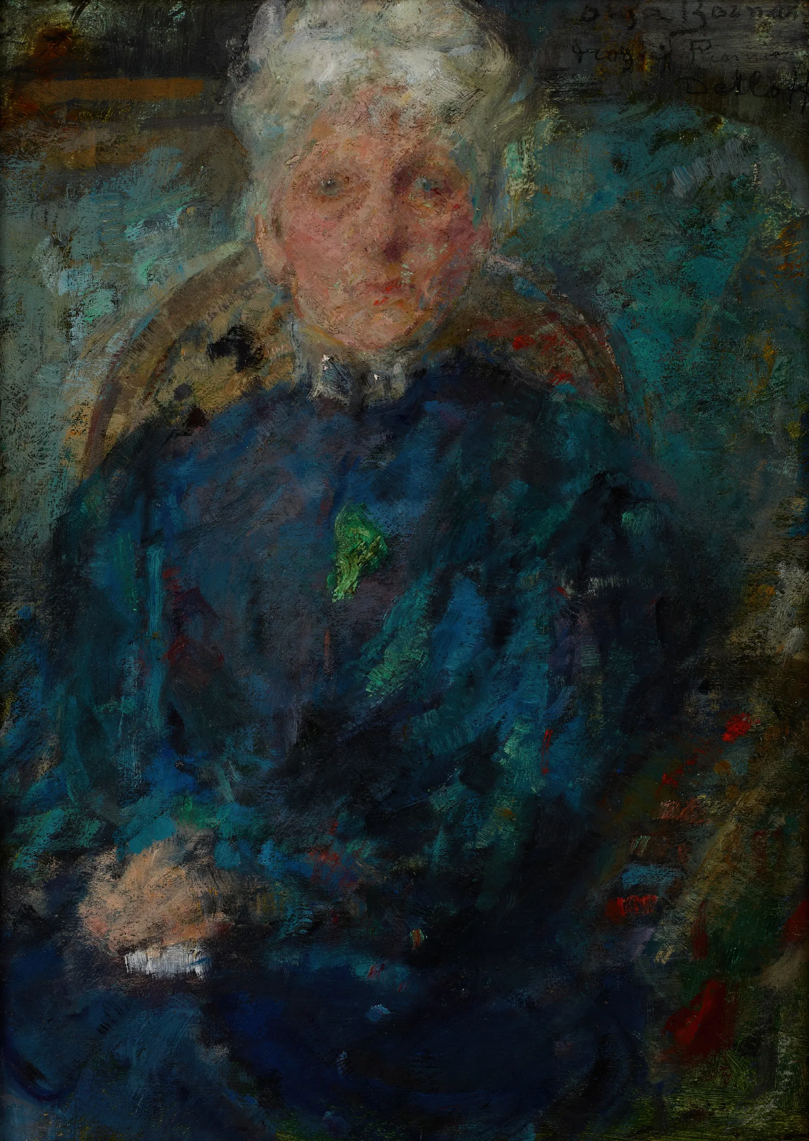 Portrait Of Lucja Detloff Wall Art by Olga Boznanska - Canvas Print