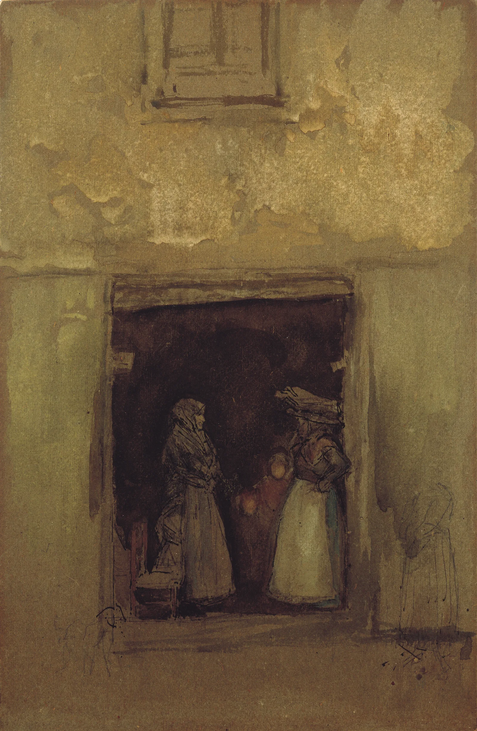 The Gossips 3 Wall Art by James Abbott McNeill Whistler - Canvas Print