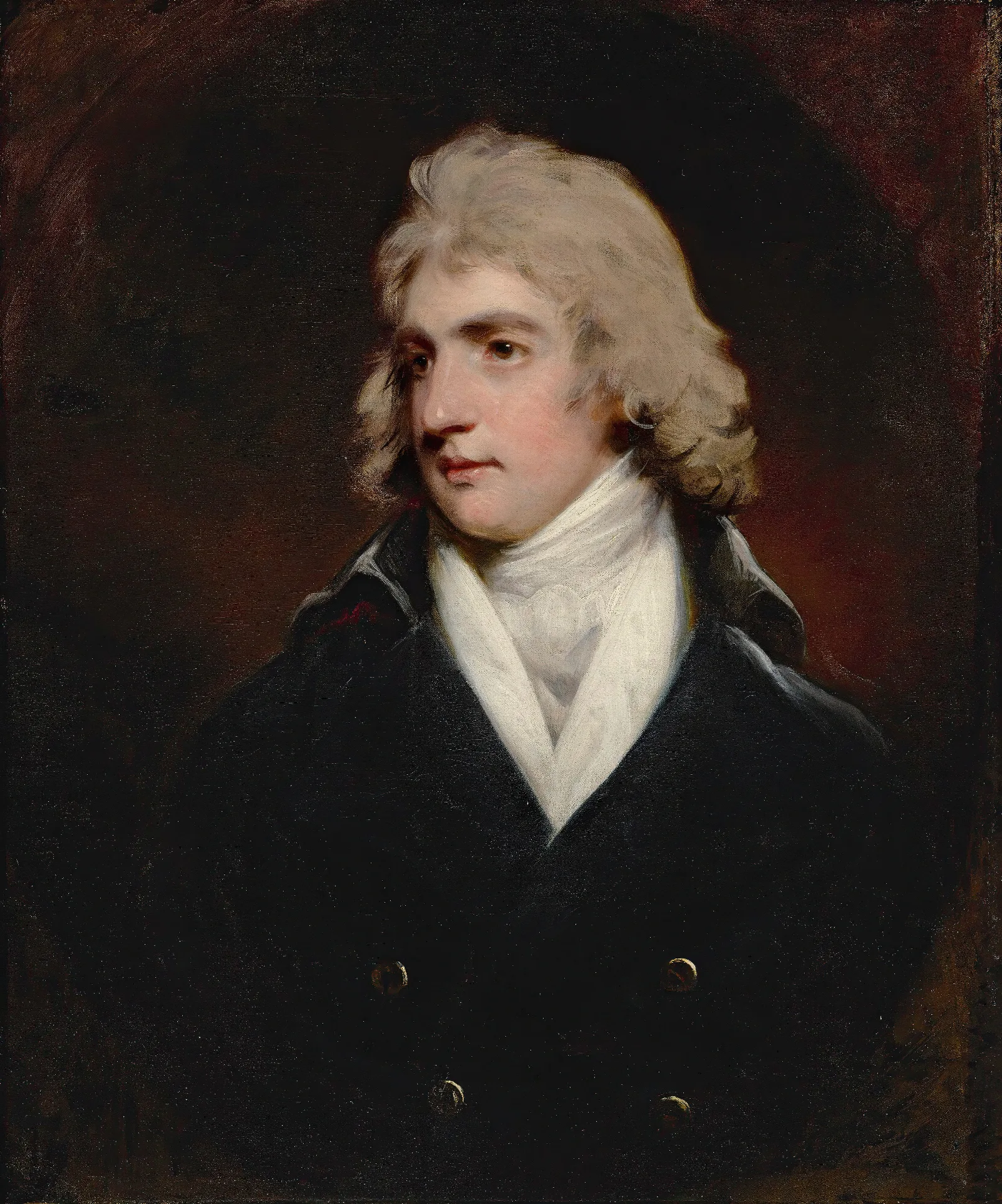 Portrait Of Charles Rose Ellis 1771 1845 1 St Baron Seaford Wall Art by John Hoppner - Canvas Print
