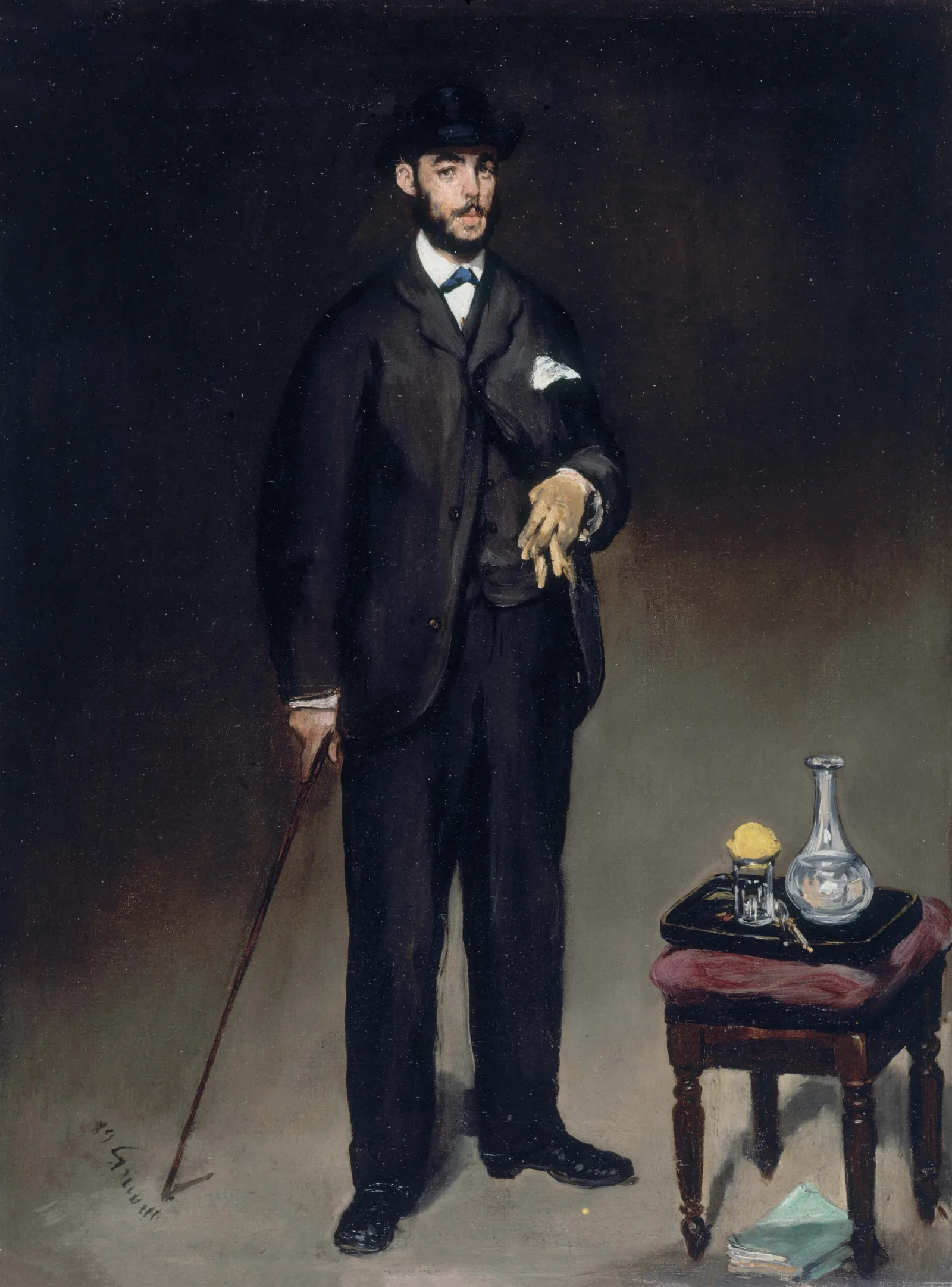 Portrait De Theodore Duret Wall Art by Édouard Manet - Canvas Print