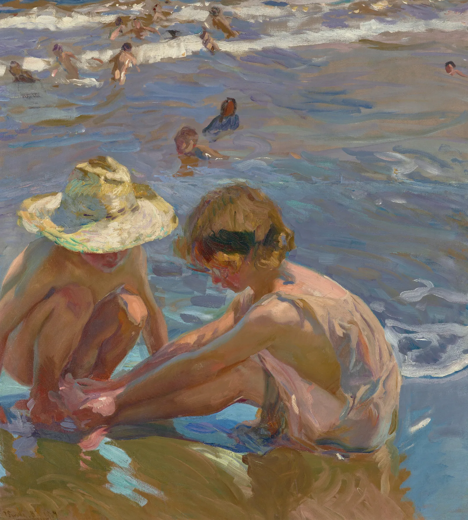 The Wounded Foot Wall Art by Joaquín Sorolla - Canvas Print