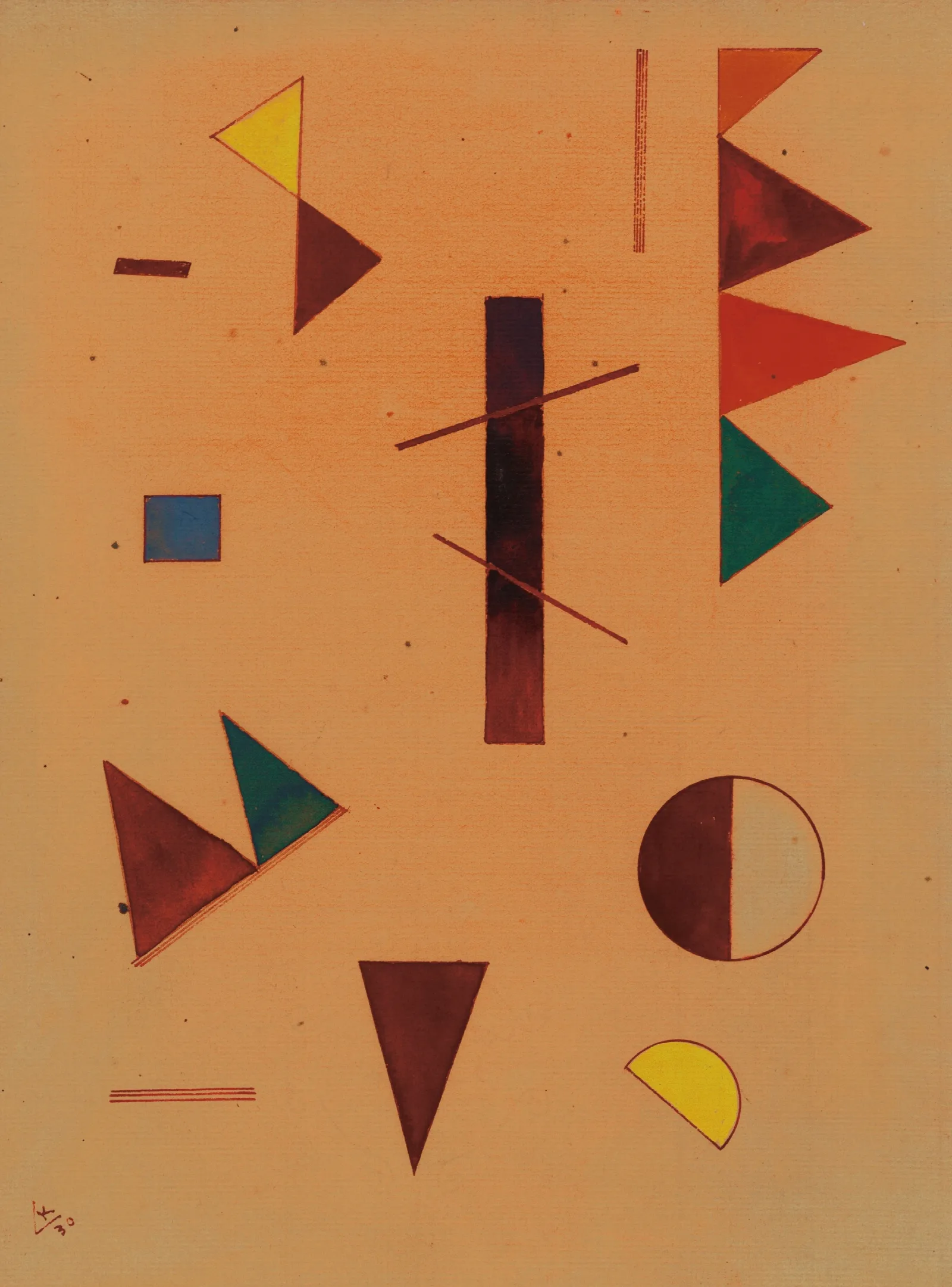 Zerstreut Wall Art by Wassily Kandinsky - Canvas Print