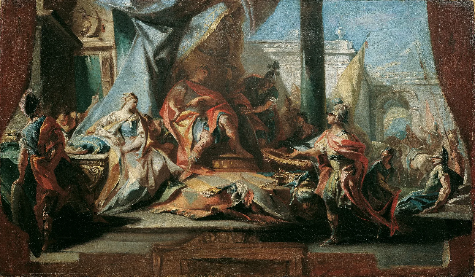 Die Grosmut Des Scipio Wall Art by Hans Canon - Canvas Print