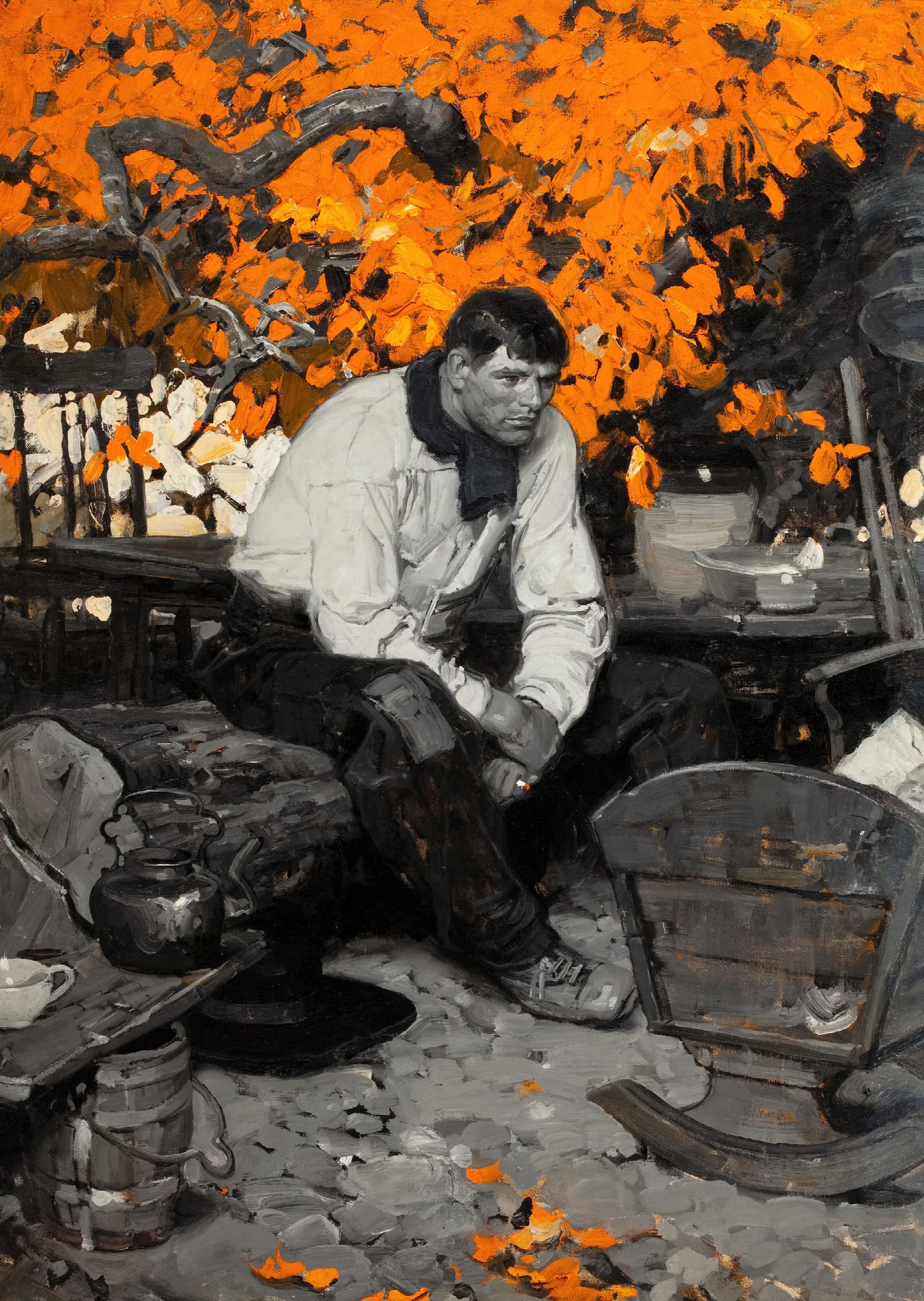 Babysitting Wall Art by Dean Cornwell - Canvas Print