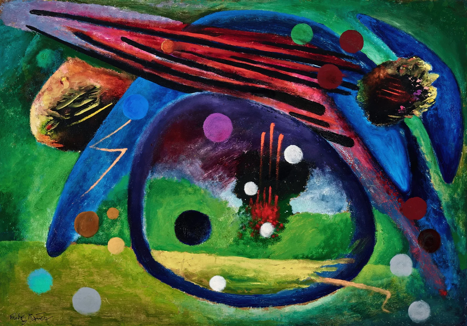 Rondo Wall Art by Rudolf Bauer - Canvas Print