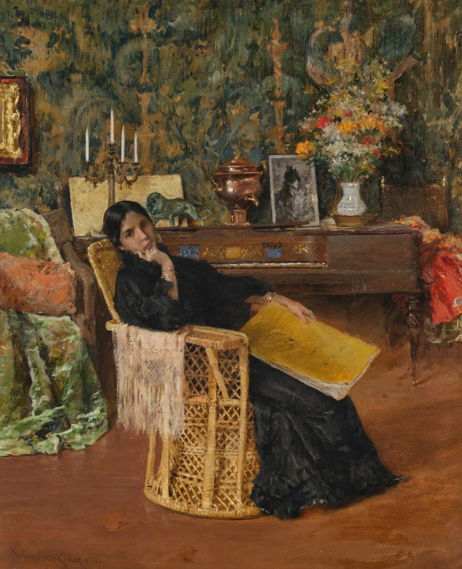In The Studio 17 Wall Art by William Merritt Chase - Canvas Print