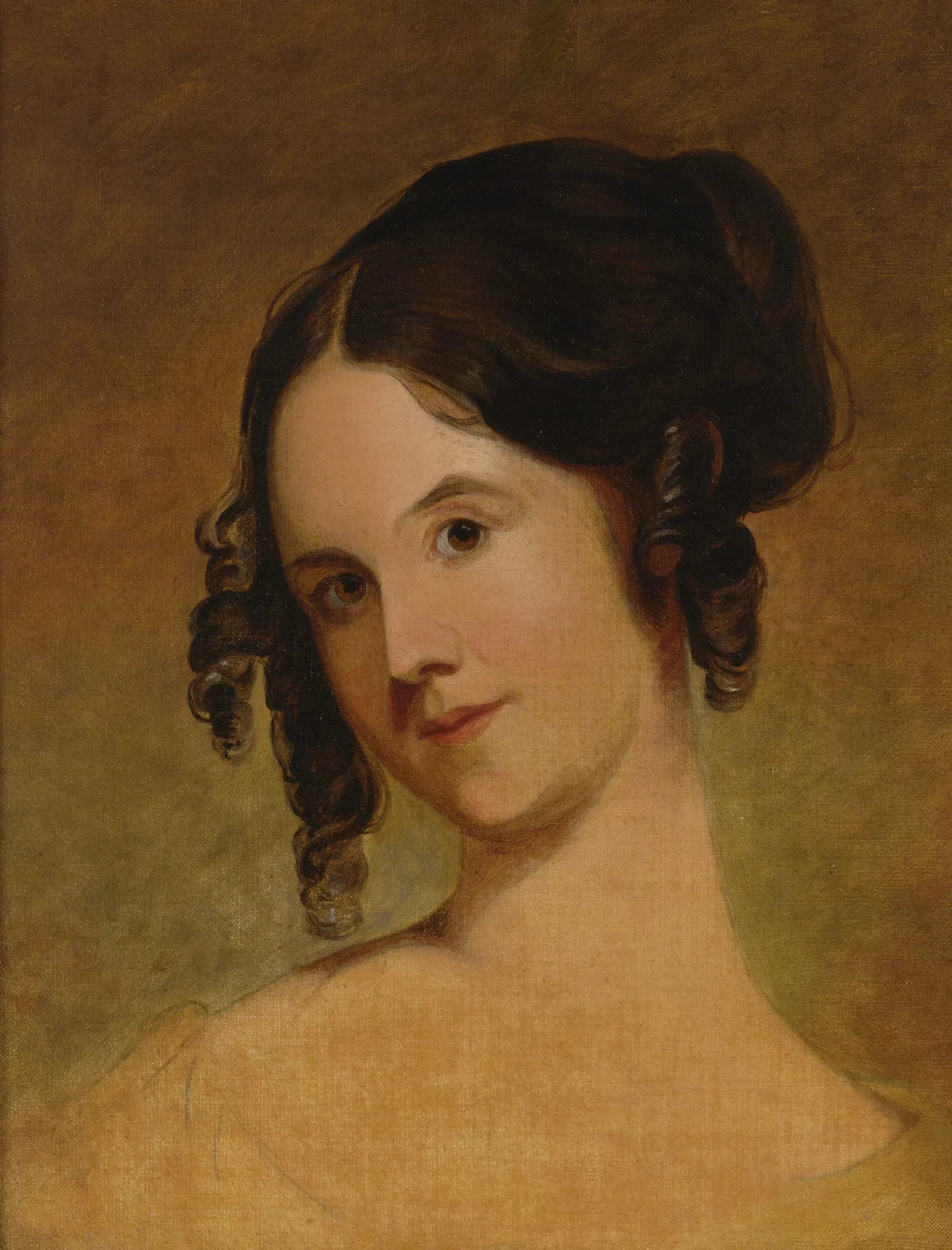 Portrait Of A Young Woman 104 Wall Art by Thomas Sully - Canvas Print