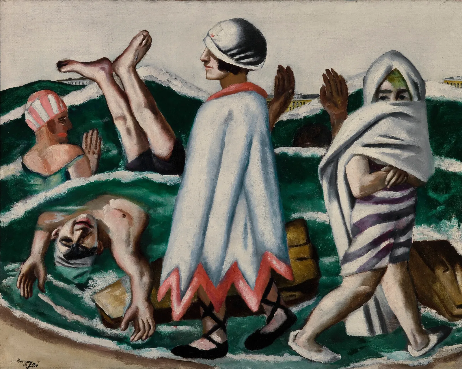 Lido Wall Art by Max Beckmann - Canvas Print