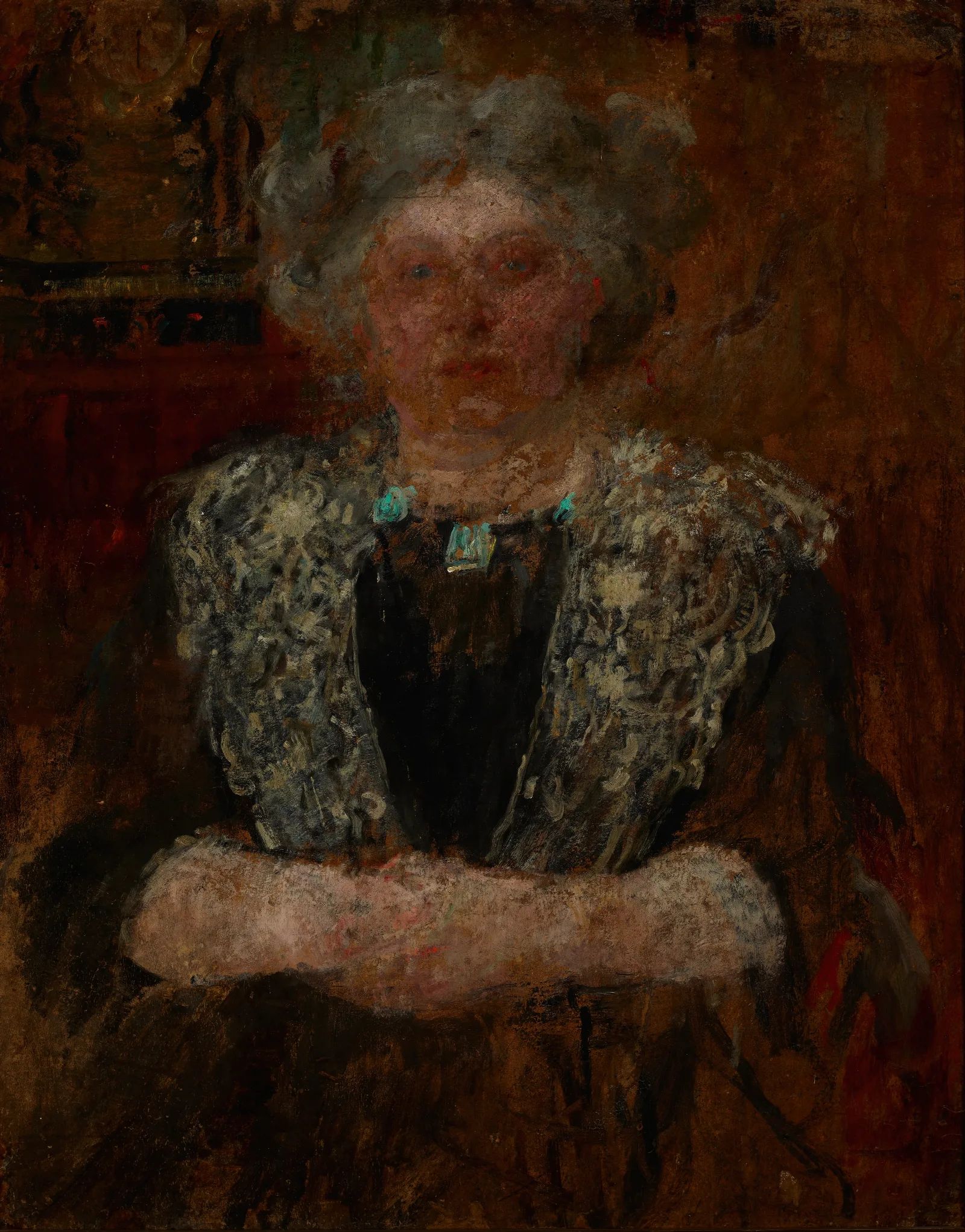 Portrait Of A Woman 160 Wall Art by Olga Boznanska - Canvas Print