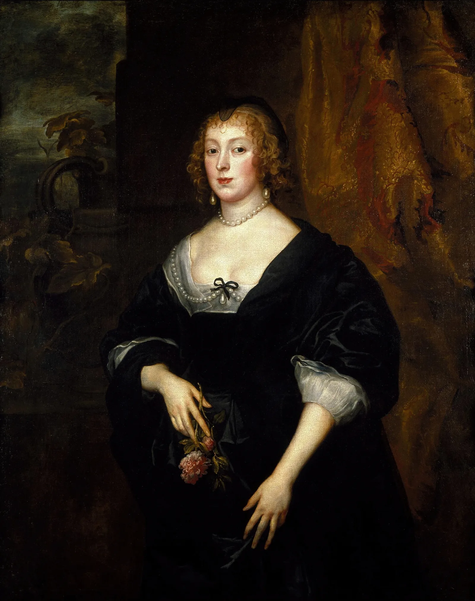 Lady Dacre 2 Wall Art by Anthony van Dyck - Canvas Print