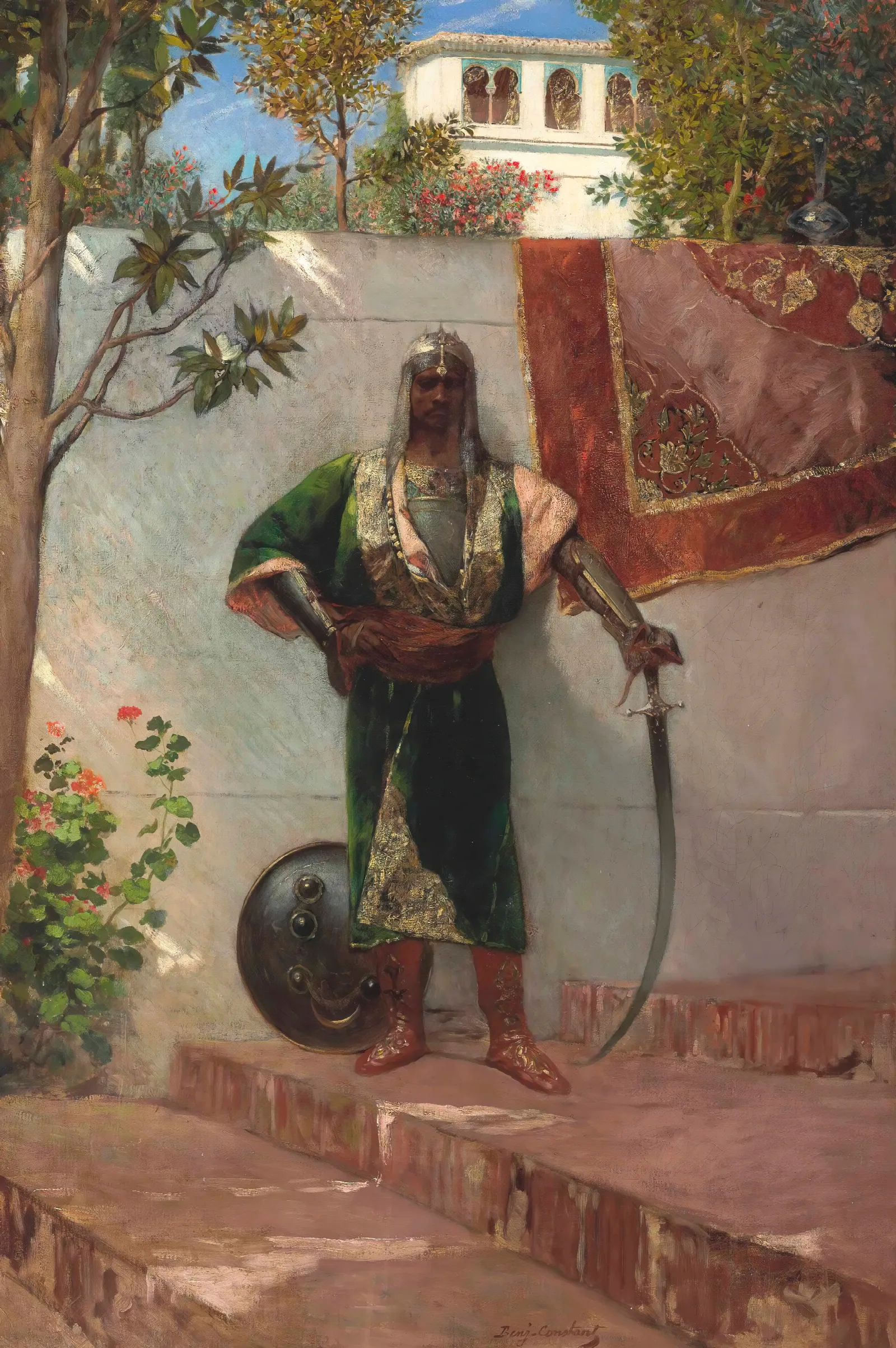 A Janissary Wall Art by Jean-Joseph-Benjamin Constant - Canvas Print