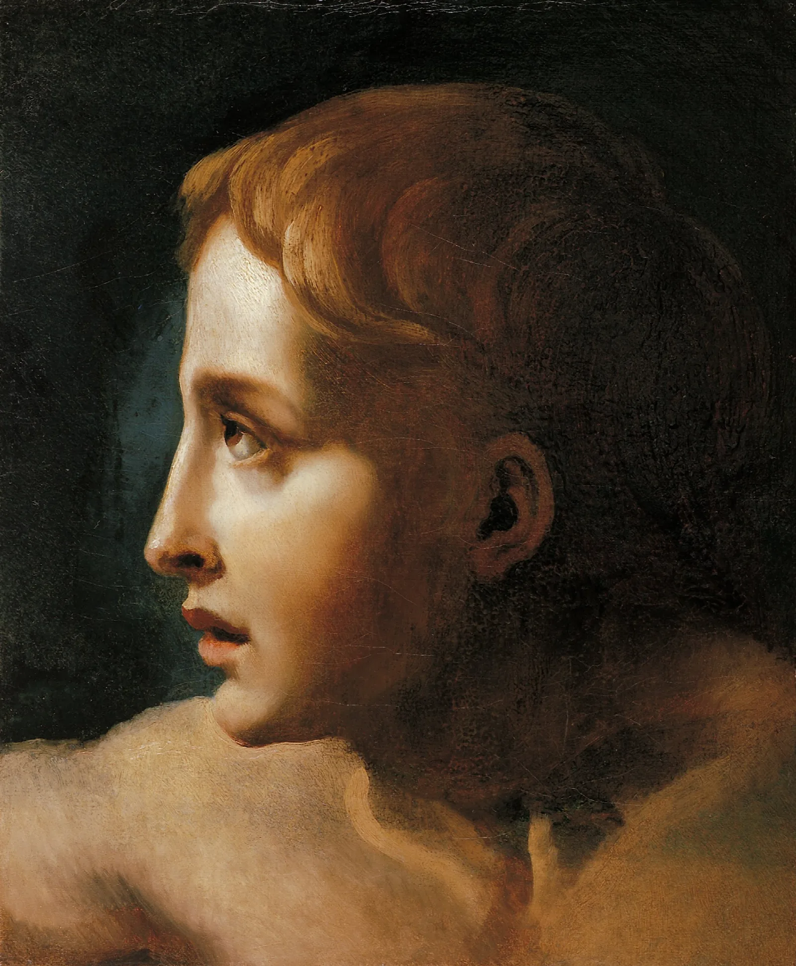 Head Of A Youth 3 Wall Art by Théodore Géricault - Canvas Print