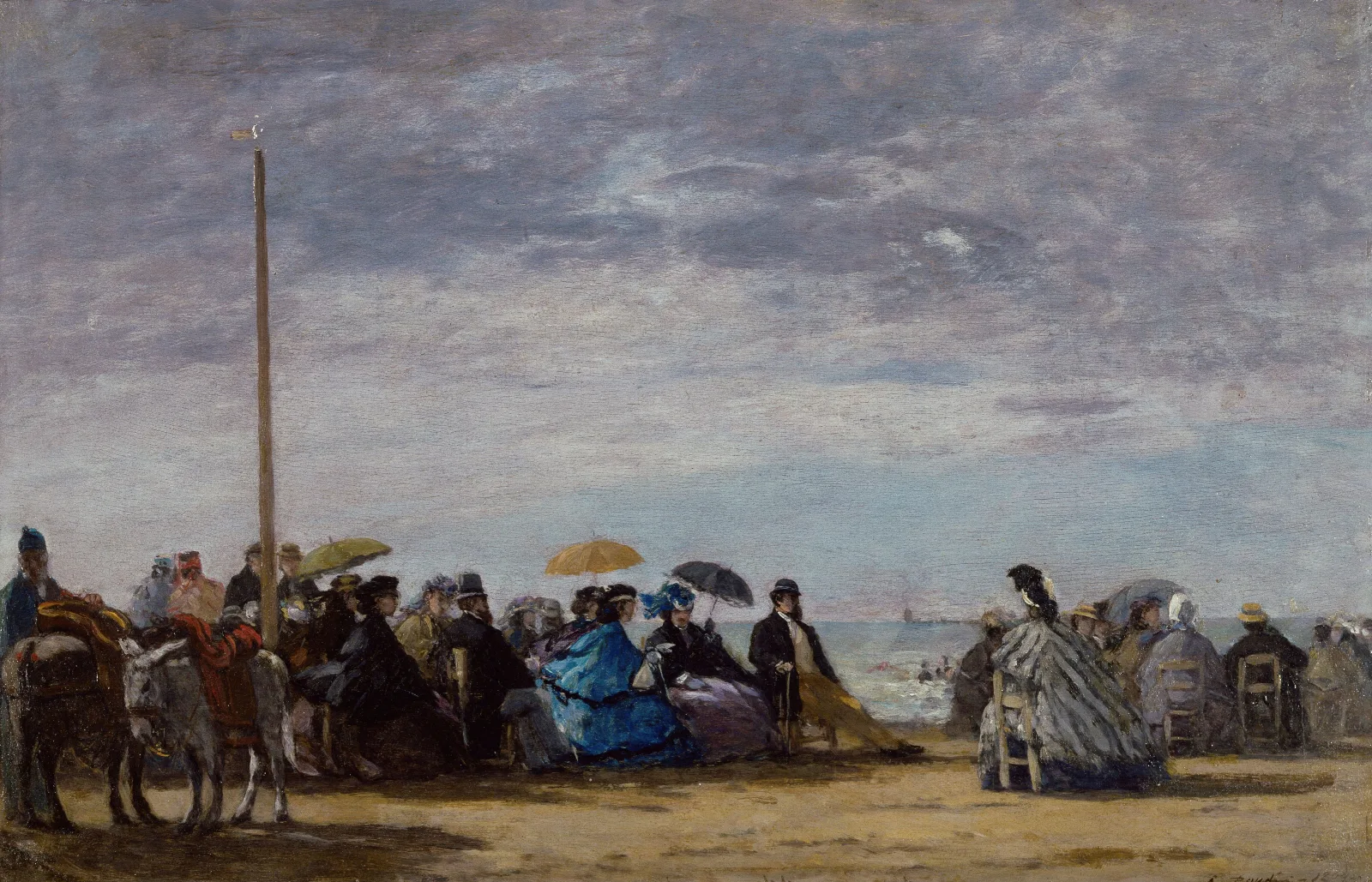 The Beach 2 Wall Art by Eugène Boudin - Canvas Print