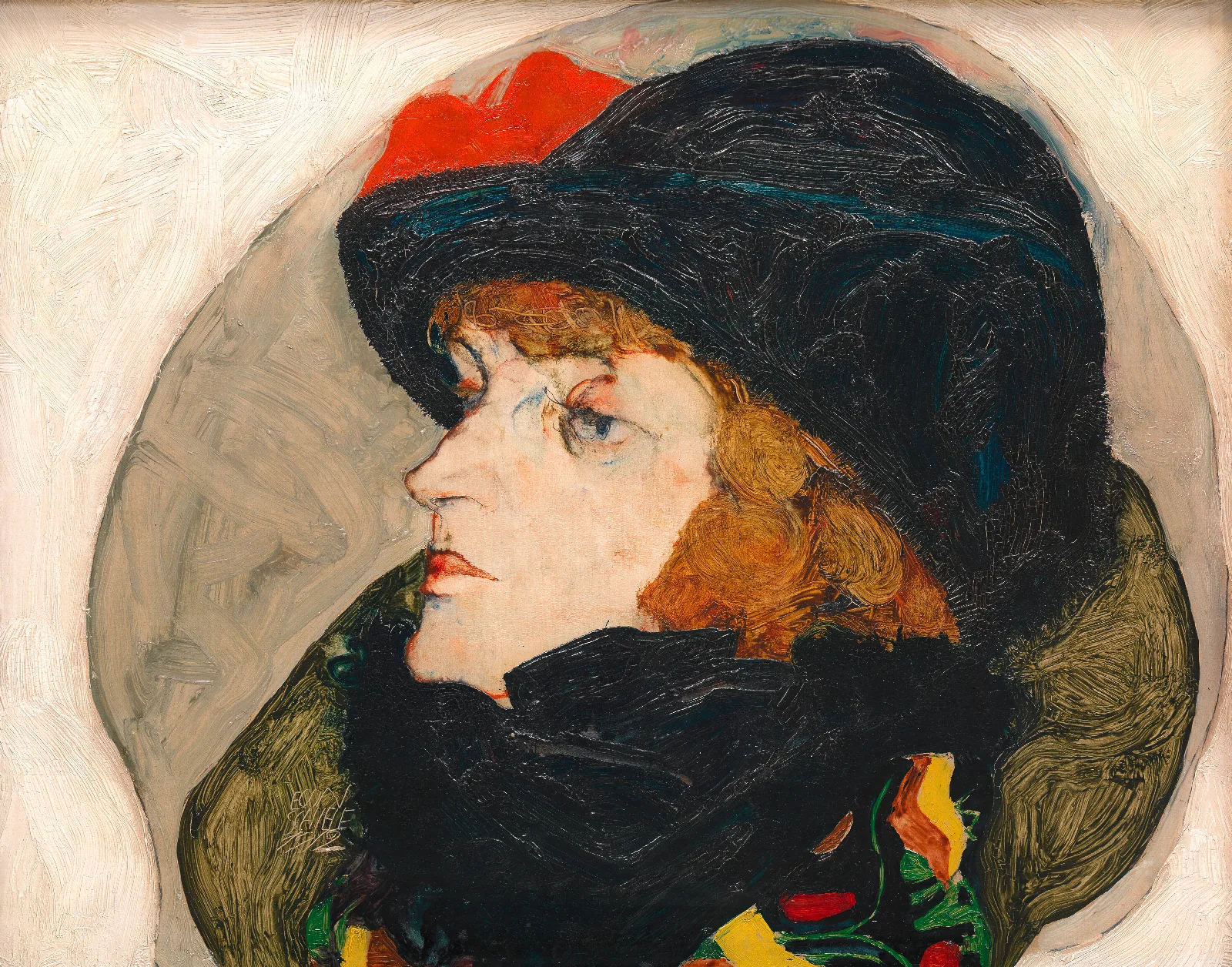 Portrat Ida Roessler Wall Art by Egon Schiele - Canvas Print