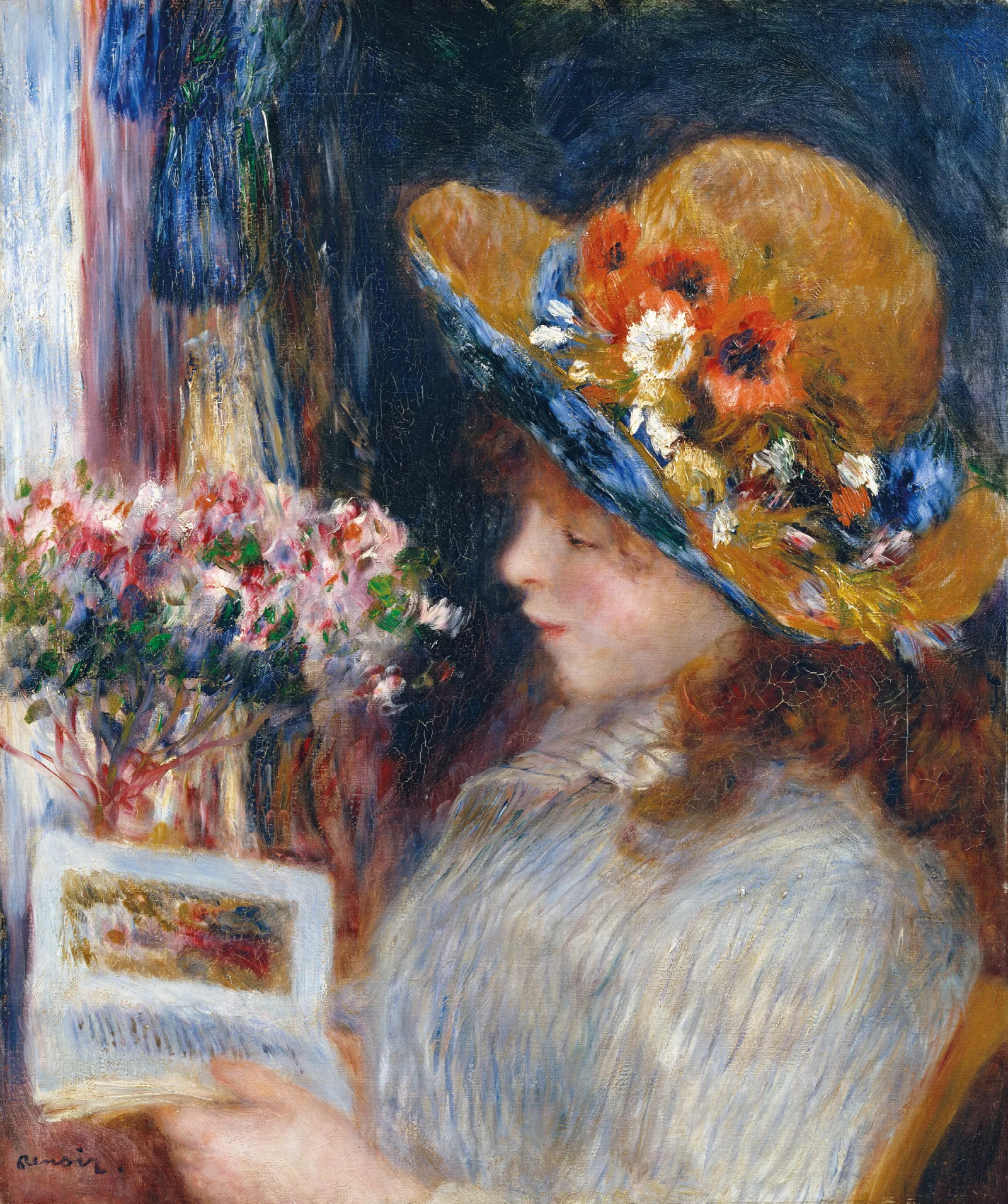Reading Girl Wall Art by Pierre-Auguste Renoir - Canvas Print