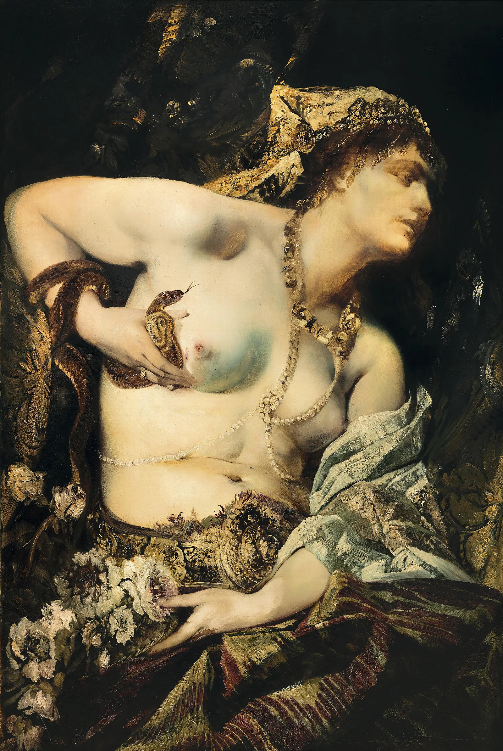 The Death Of Cleopatra 3 Wall Art by Hans Makart - Canvas Print