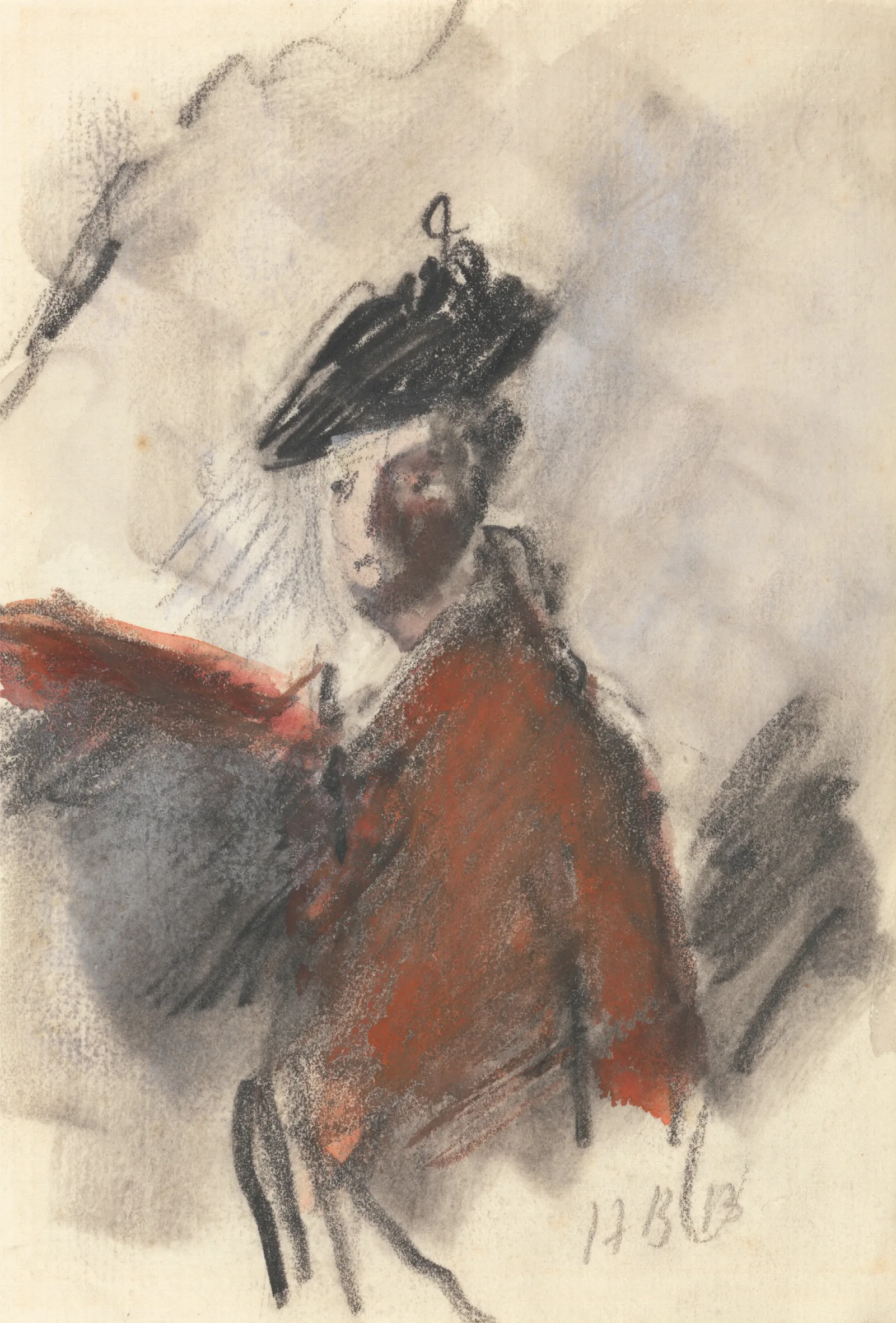 Study After Joshua Reynoldss Portrait Of Cornet Nehemiah Winter 11th Dragoons Wall Art by Hercules Brabazon Brabazon - Canvas Print
