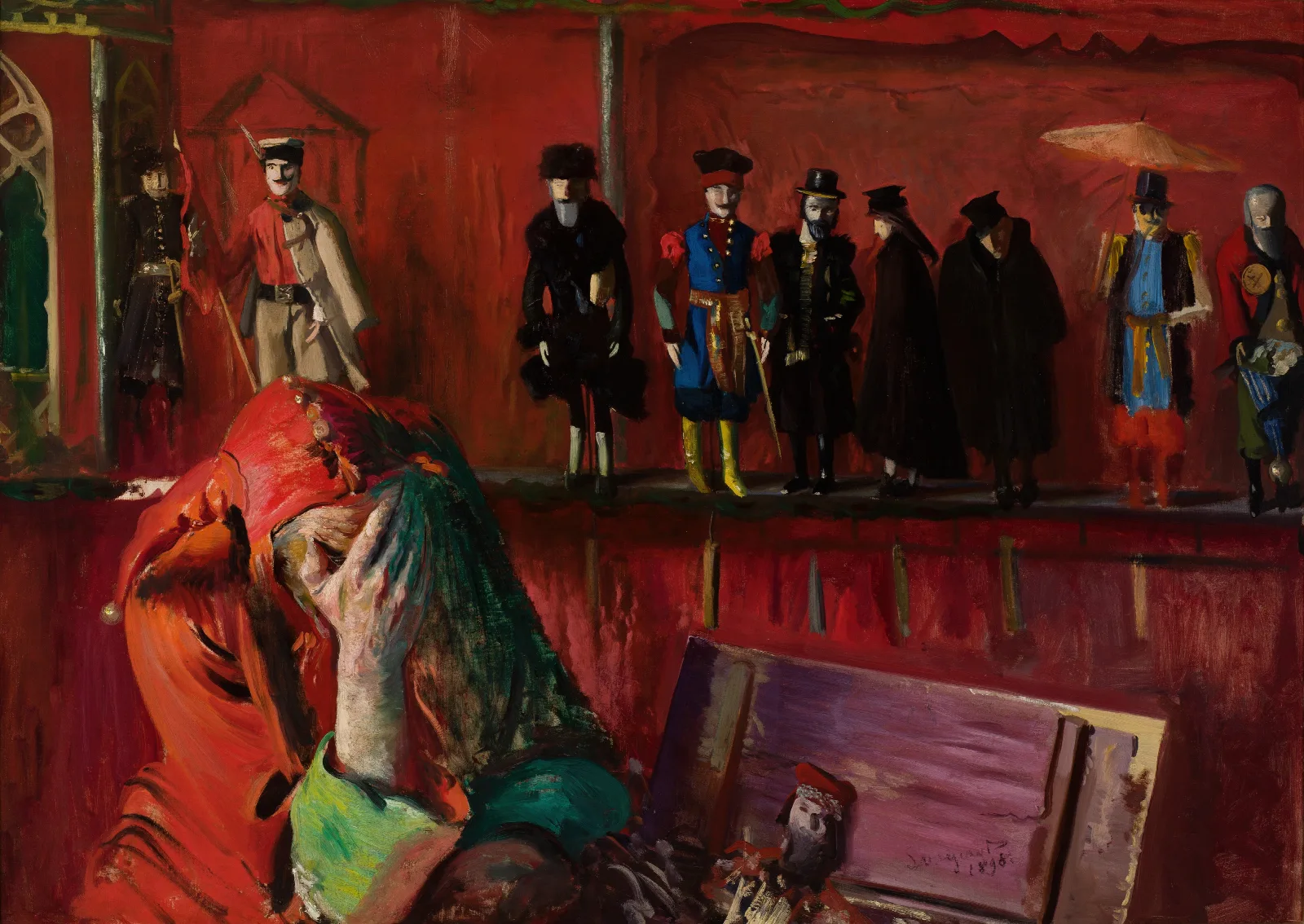 Puppet Show Wall Art by Leon Wyczółkowski - Canvas Print