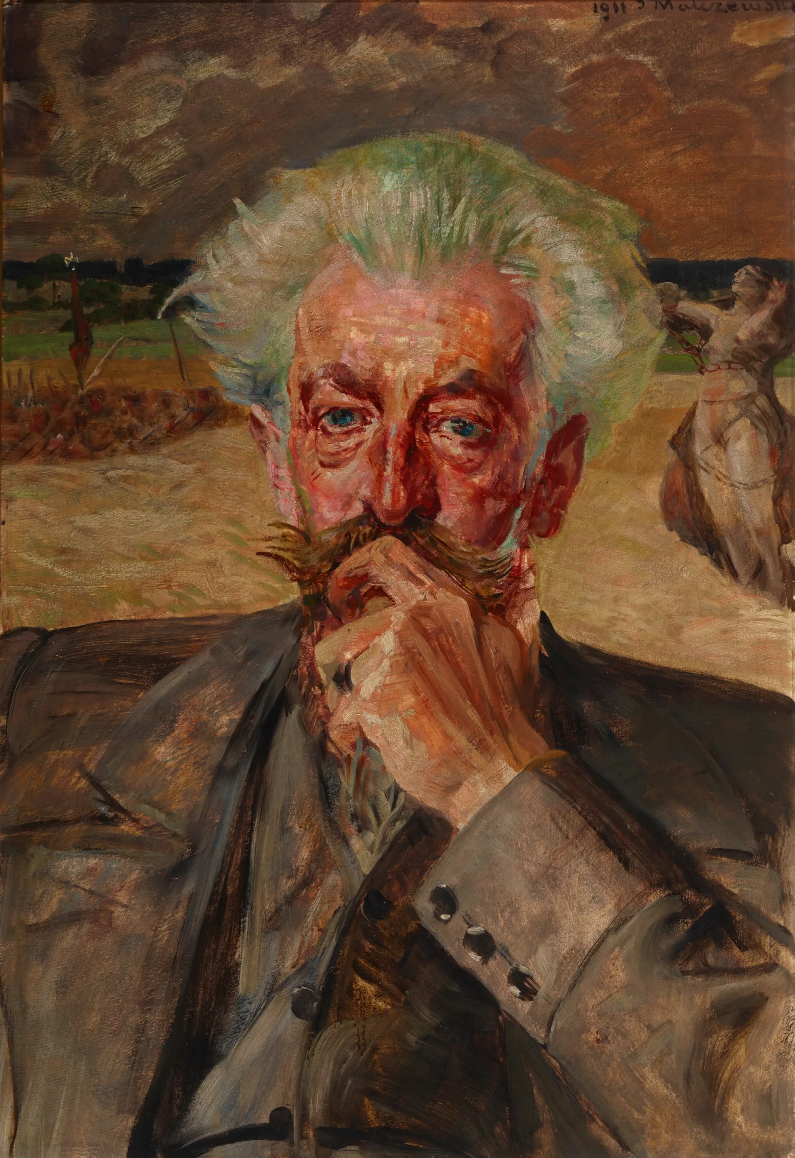 Portrait Of Jaroslaw Odrowaz Pieniazek Wall Art by Jacek Malczewski - Canvas Print