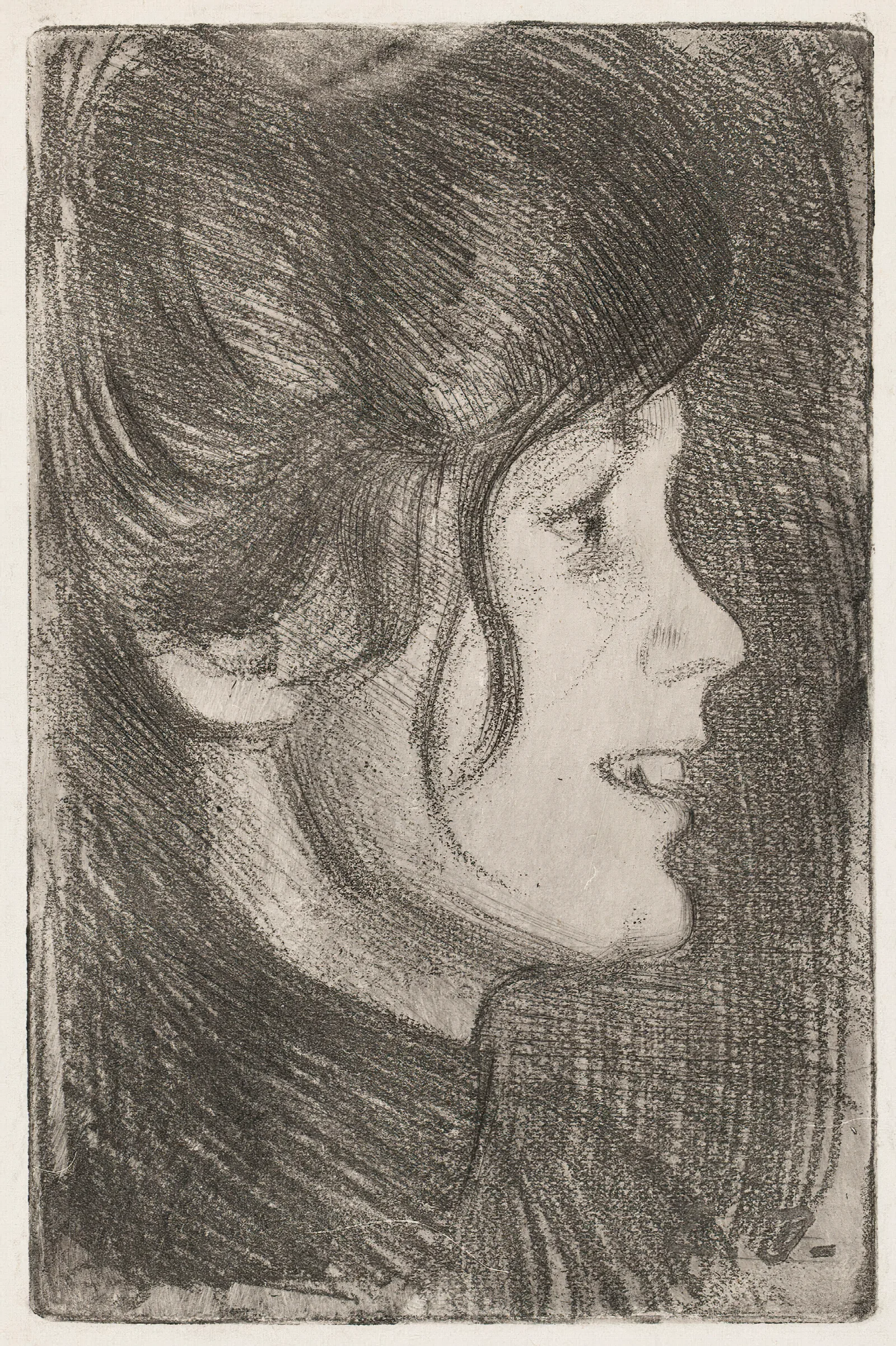 Portrait Of A Young Woman 15 Wall Art by Eero Järnefelt - Canvas Print