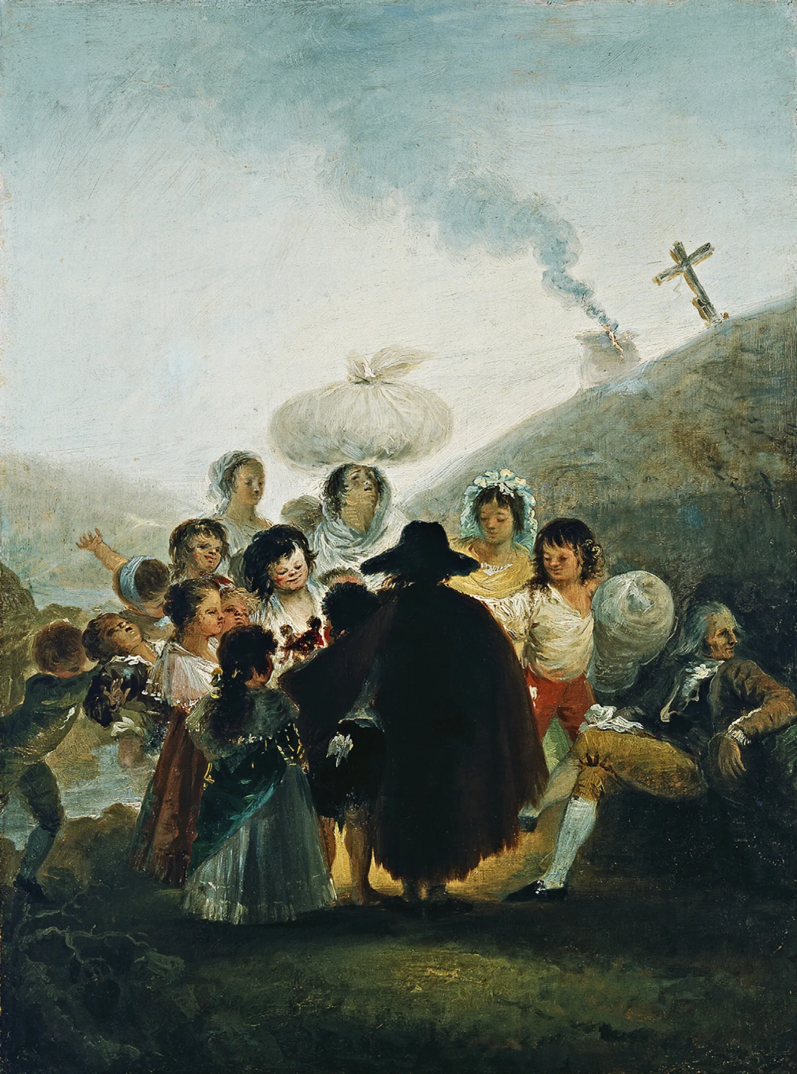 Le Marchand De Marionnettes Wall Art by Francisco de Goya - Canvas Print