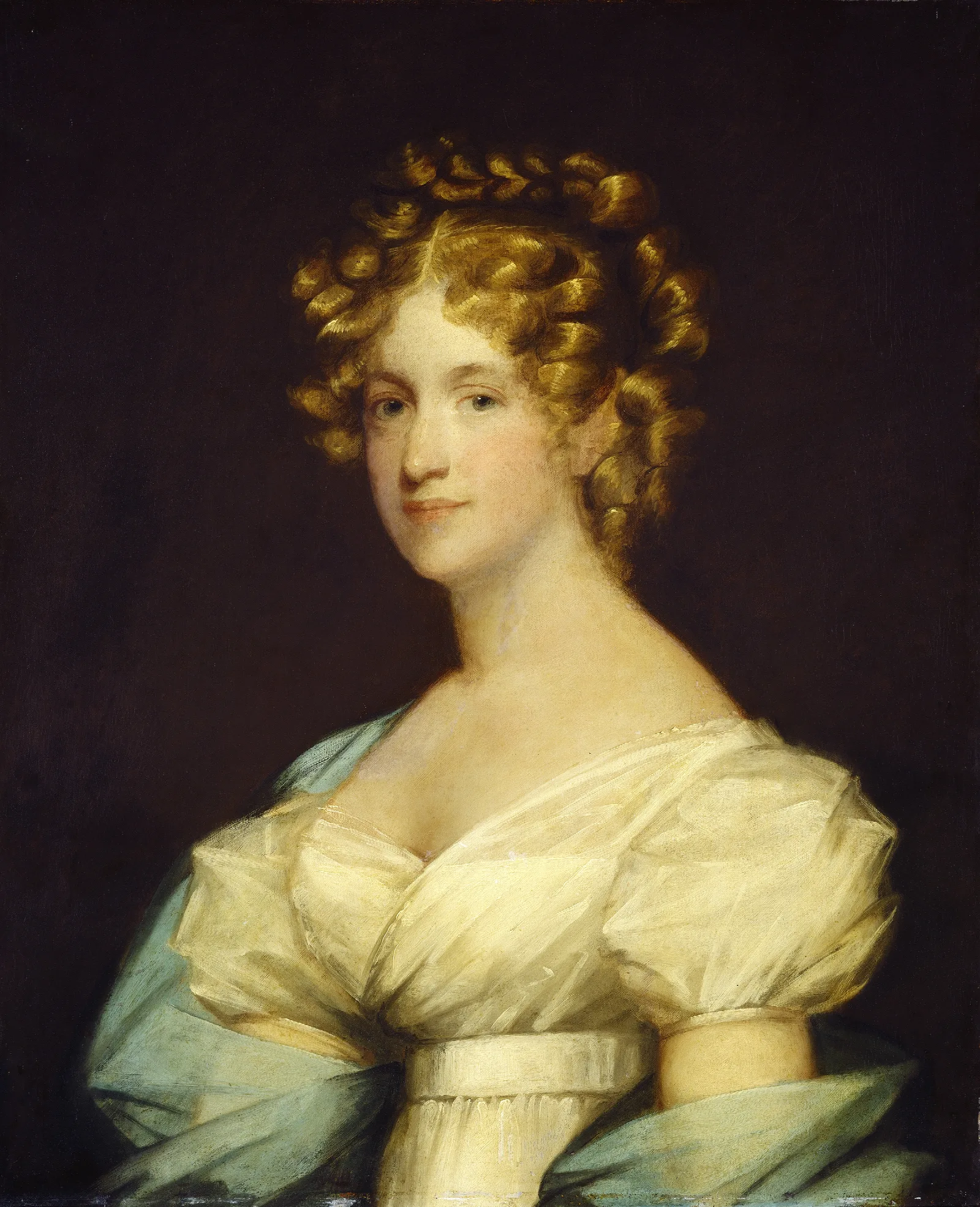 Charlotte Morton Dexter Mrs Andrew Dexter Wall Art by Gilbert Stuart - Canvas Print