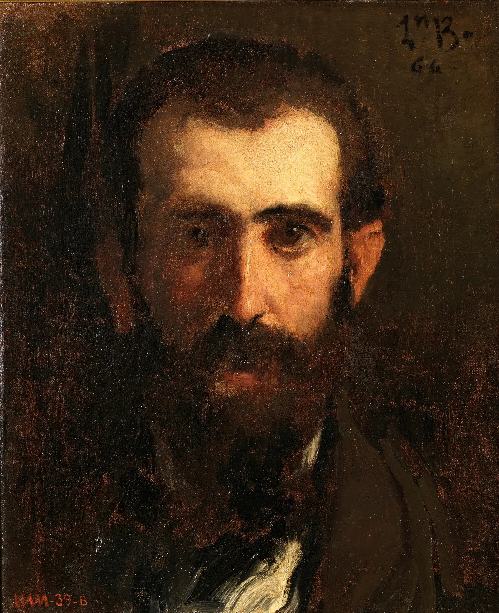 El Pintor Ceferino Araujo Sanchez Wall Art by Léon Bonnat - Canvas Print