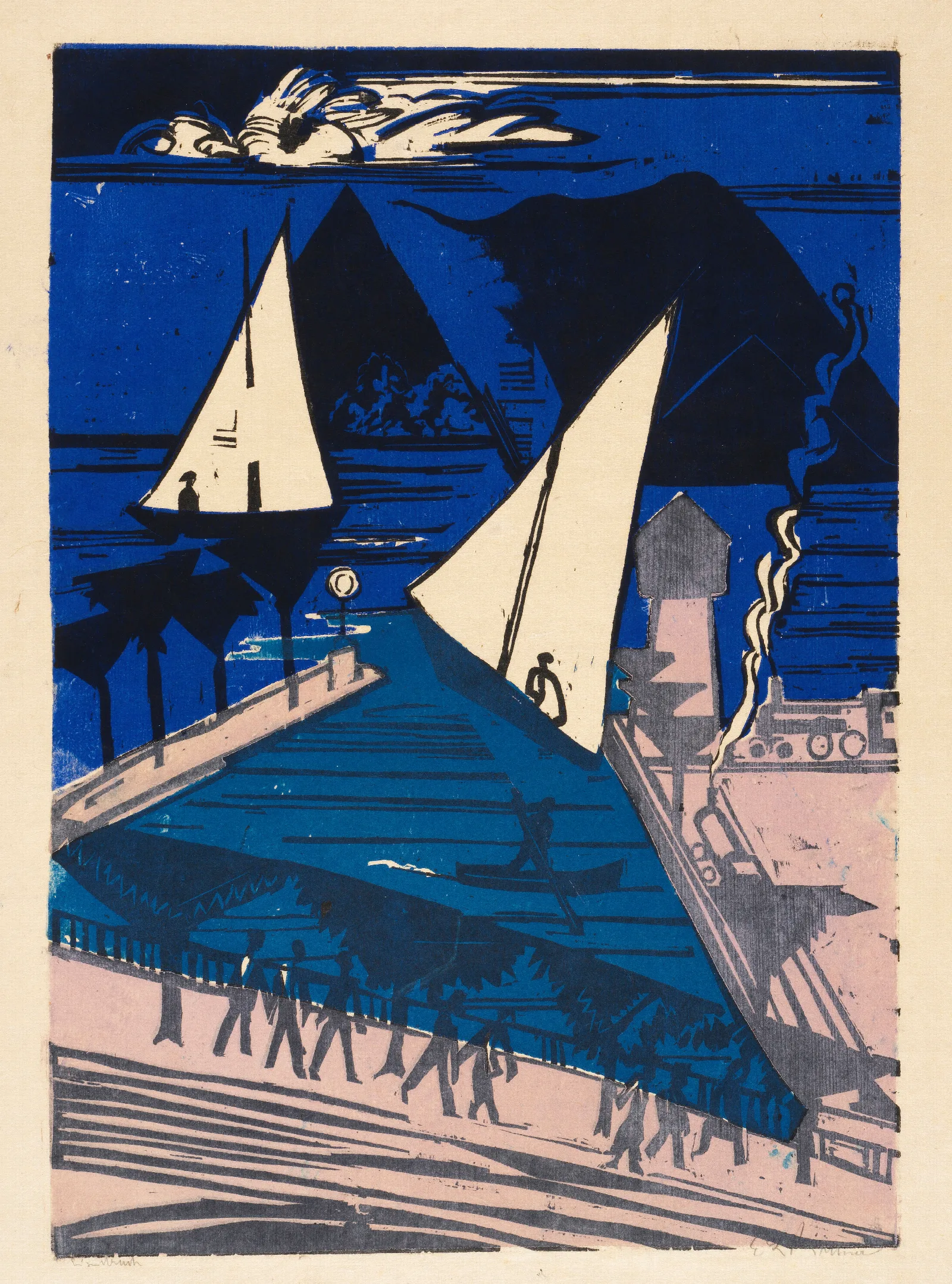 Rapperswil Wall Art by Ernst Ludwig Kirchner - Canvas Print