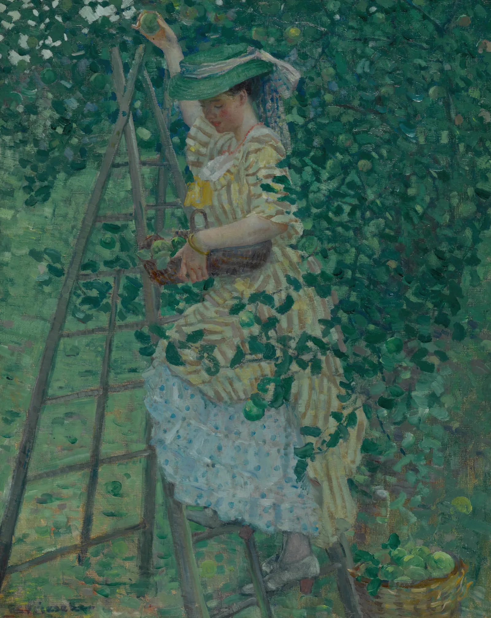 The Apple Tree 2 Wall Art by Frederick Carl Frieseke - Canvas Print