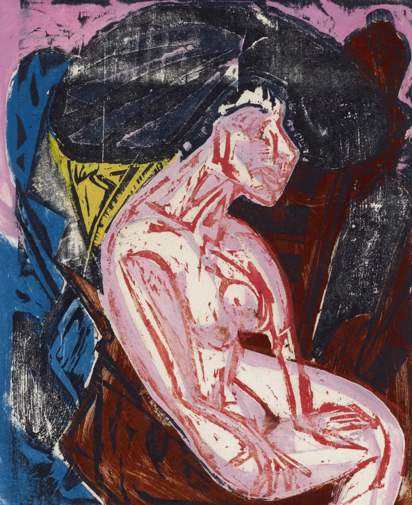 Die Geliebte 2 Wall Art by Ernst Ludwig Kirchner - Canvas Print