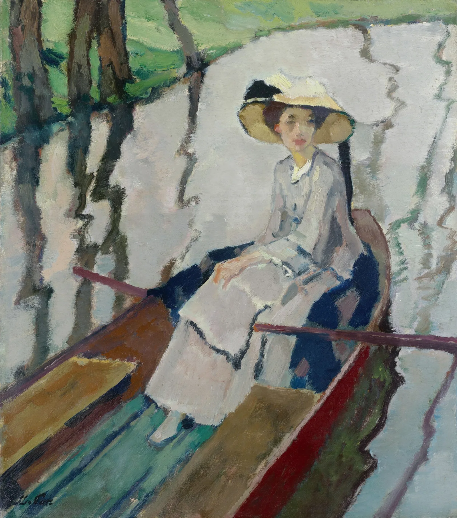 Gray Autumn Day Wall Art by Leo Putz - Canvas Print