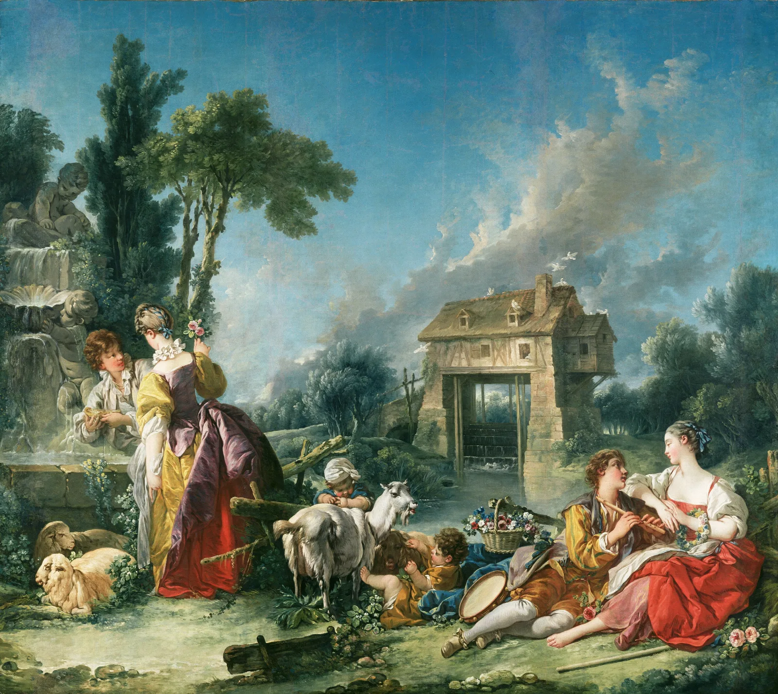 The Fountain Of Love Wall Art by François Boucher - Canvas Print