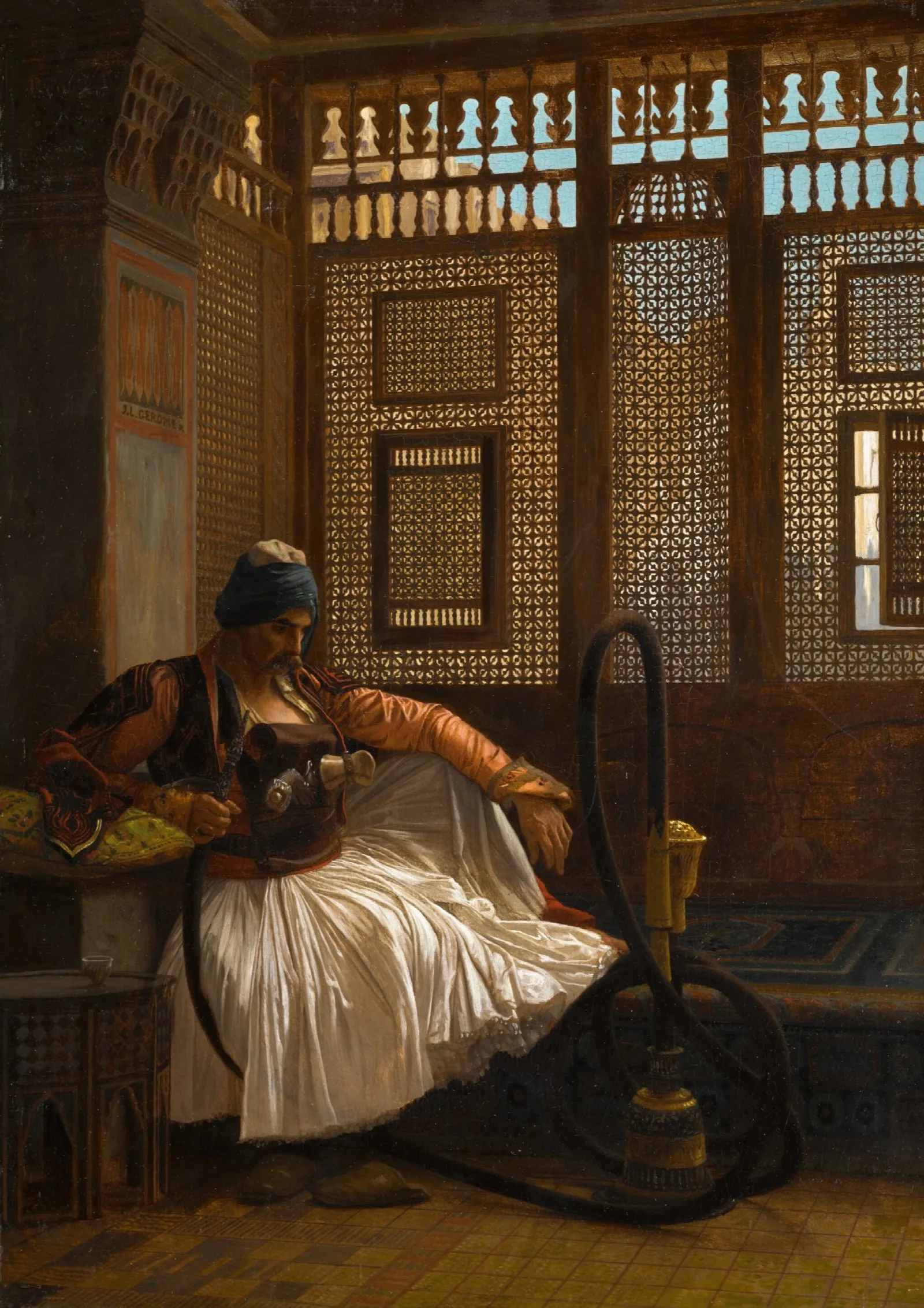 Arnaut At Rest Wall Art by Jean-Léon Gérôme - Canvas Print