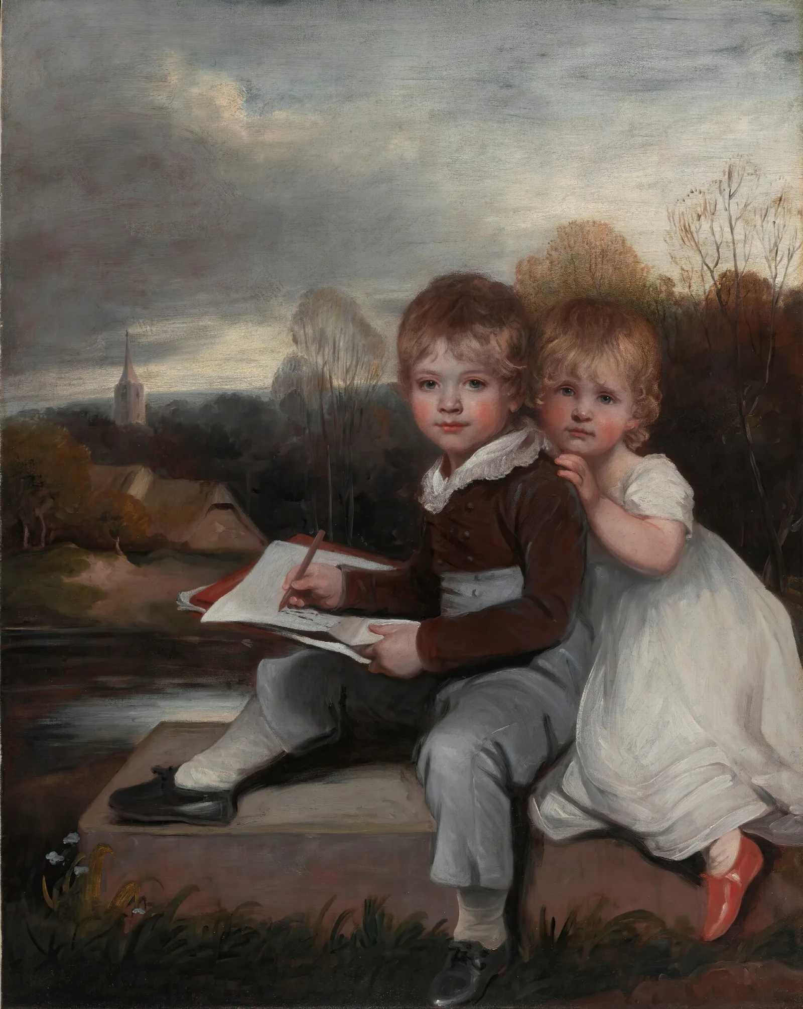 The Bowden Children Wall Art by John Hoppner - Canvas Print