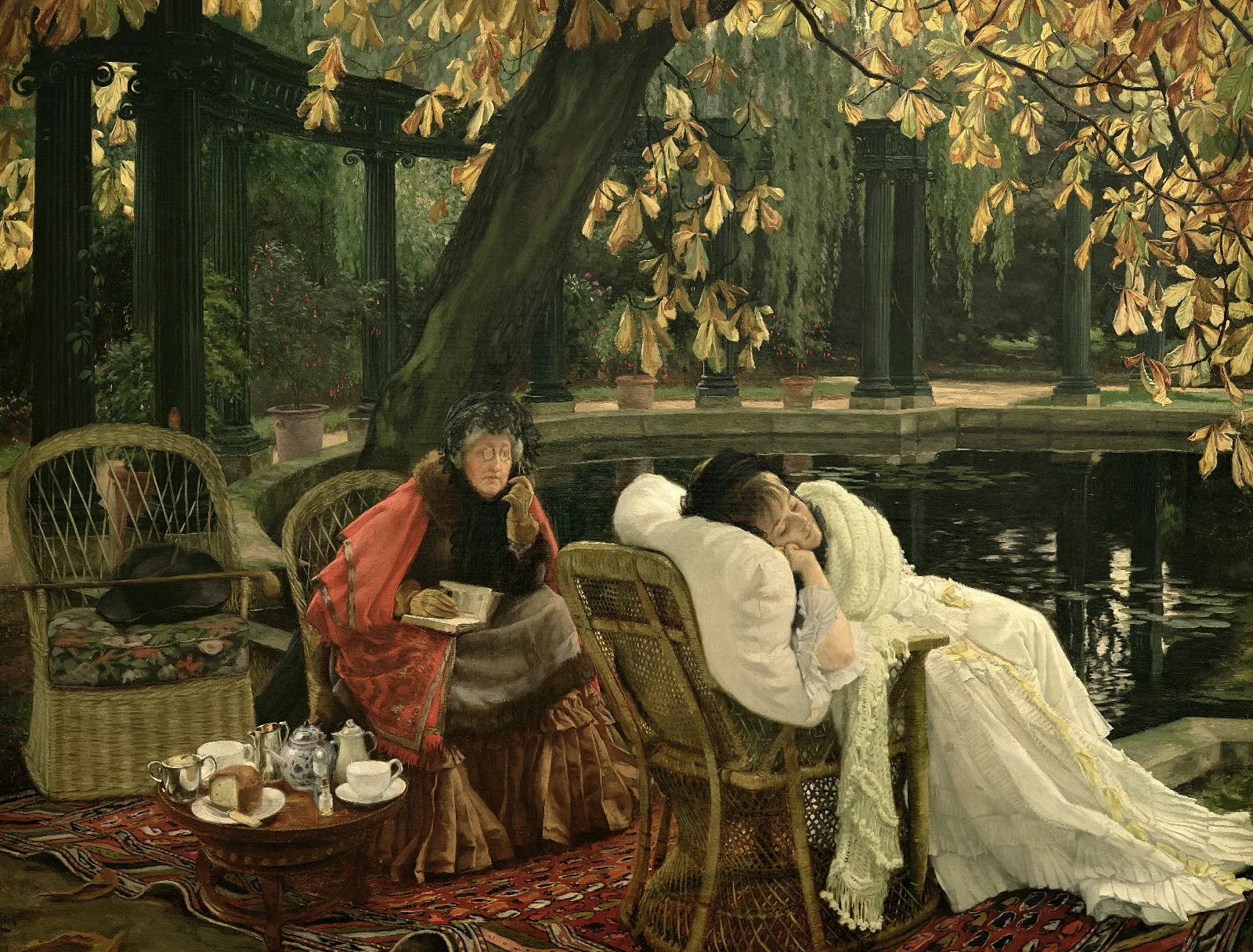 A Convalescent Wall Art by James Tissot - Canvas Print