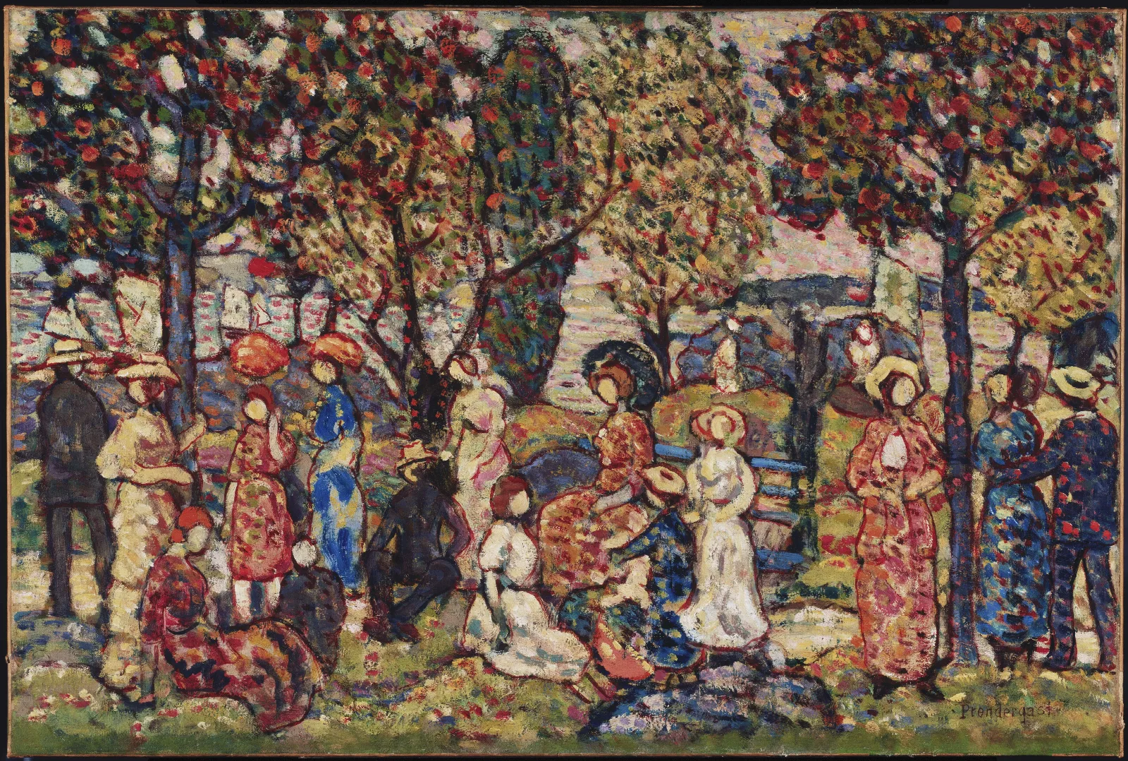 Autumn 19 Wall Art by Maurice Prendergast - Canvas Print