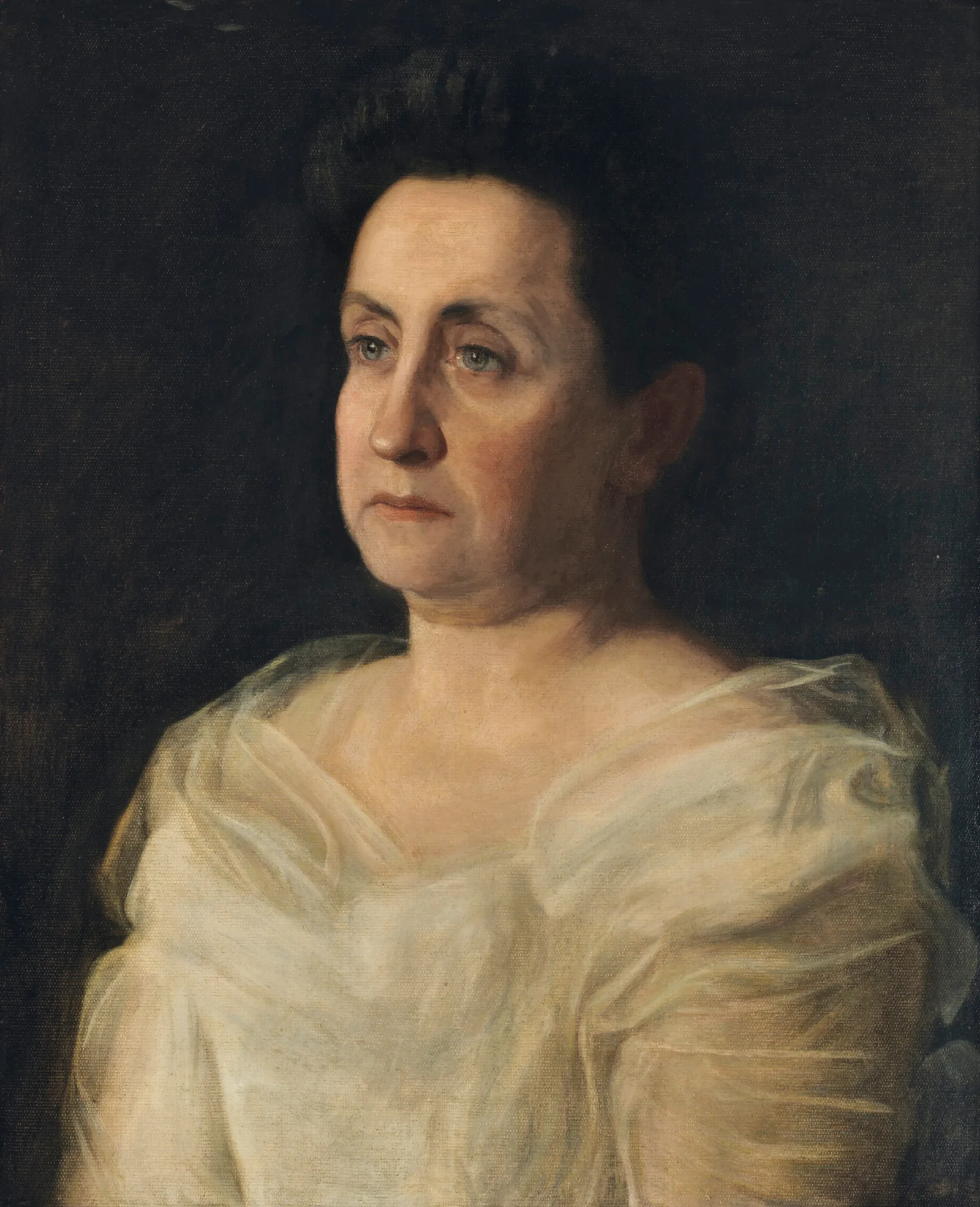 Portrait Of Mrs Matilda Searight Wall Art by Thomas Eakins - Canvas Print