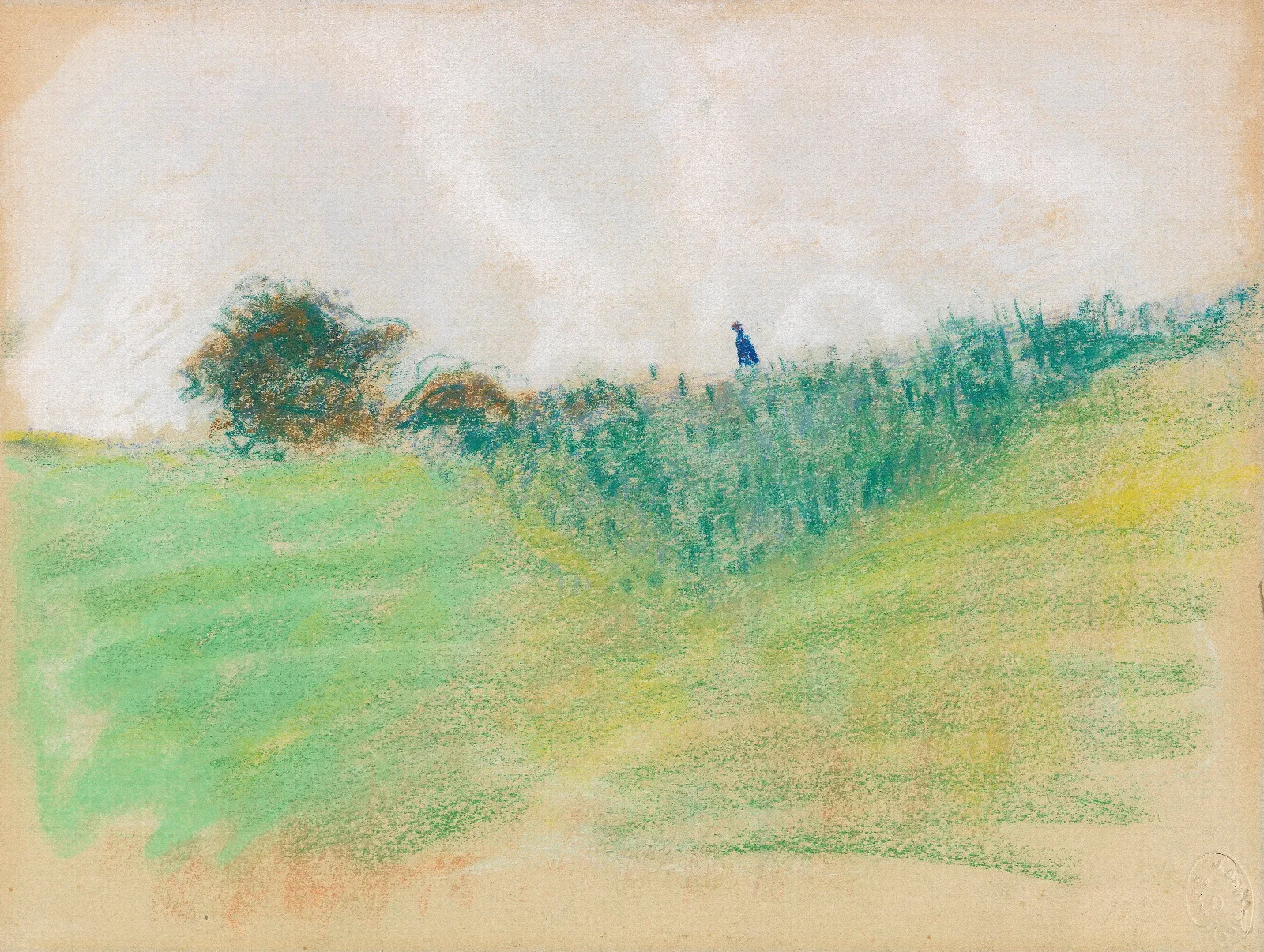 Weg Am Kreuzberg Bei Bonn Wall Art by August Macke - Canvas Print