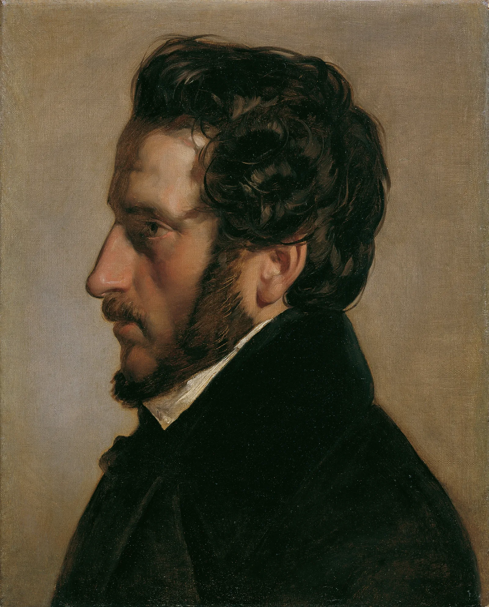 Der Maler Friedrich Gauermann Wall Art by Friedrich von Amerling - Canvas Print