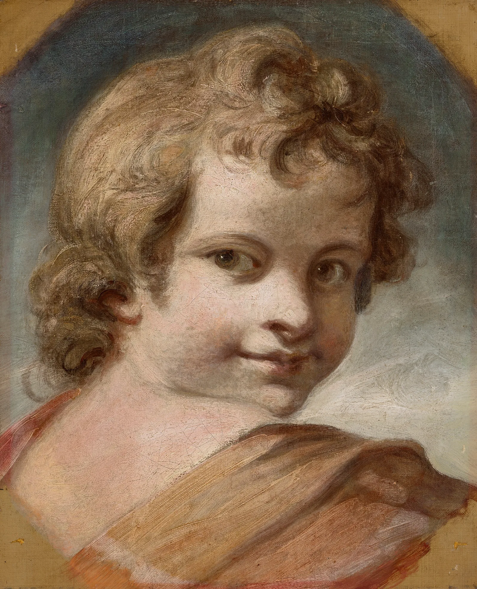 Head Of A Boy 18 Wall Art by Sir Joshua Reynolds - Canvas Print