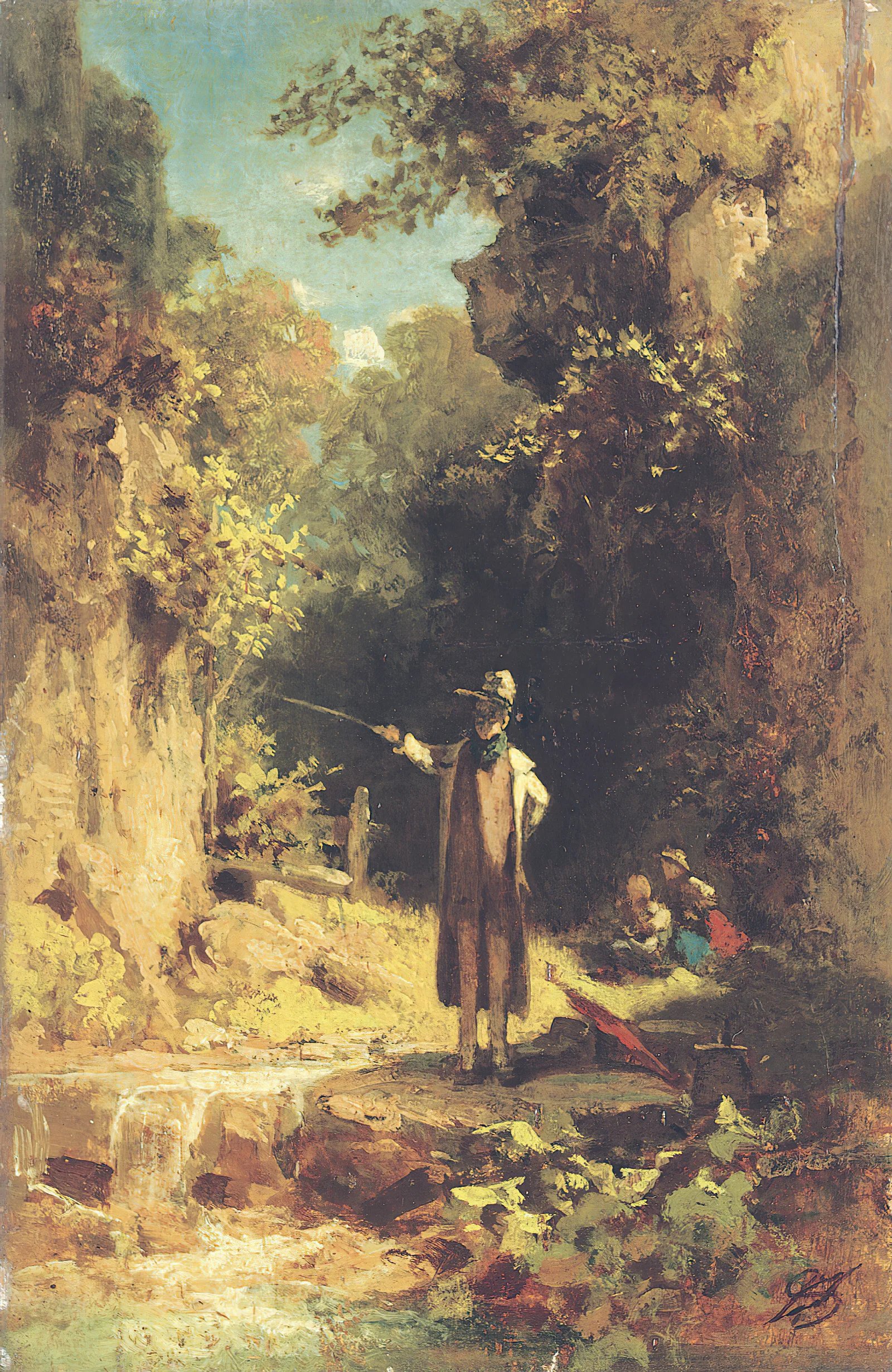 The Fisherman Wall Art by Carl Spitzweg - Canvas Print