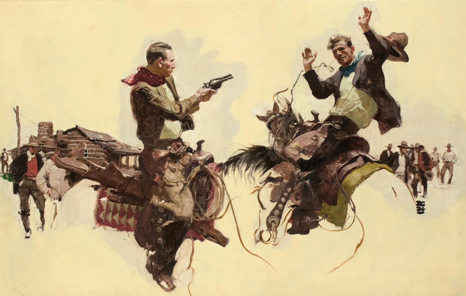 The Stick Up Wall Art by Dean Cornwell - Canvas Print