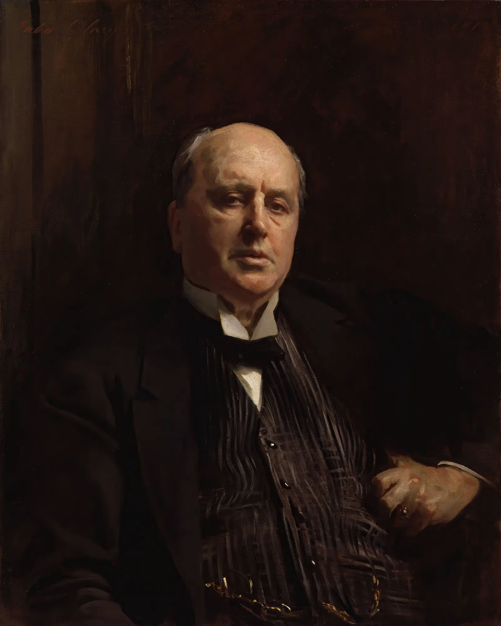 Henry James 2 Wall Art by John Singer Sargent - Canvas Print
