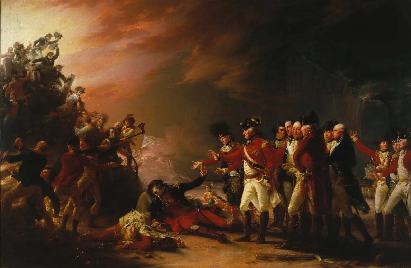 The Sortie Made By The Garrison Of Gibraltar Wall Art by John Trumbull - Canvas Print